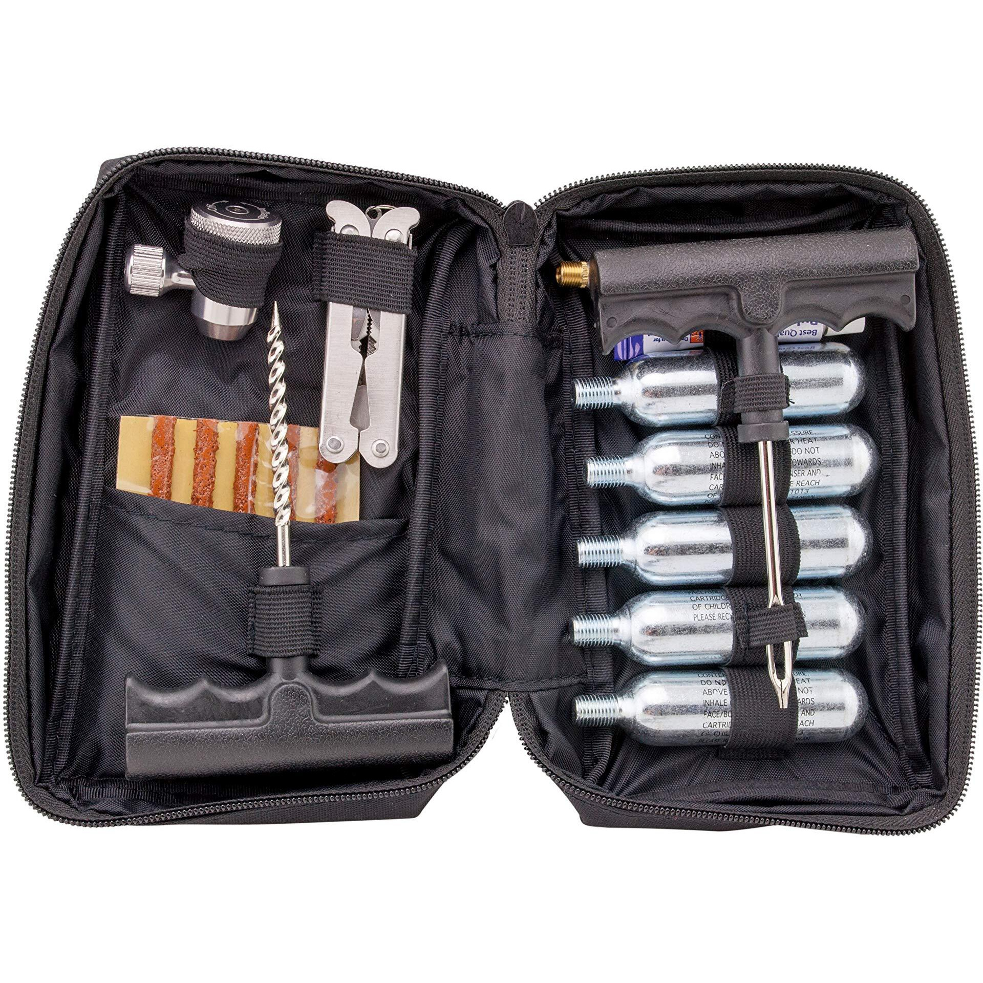 V1 Motor Co2 Motorcycle, Atv Flat Repair Kit Tubeless Tire Repair Kit