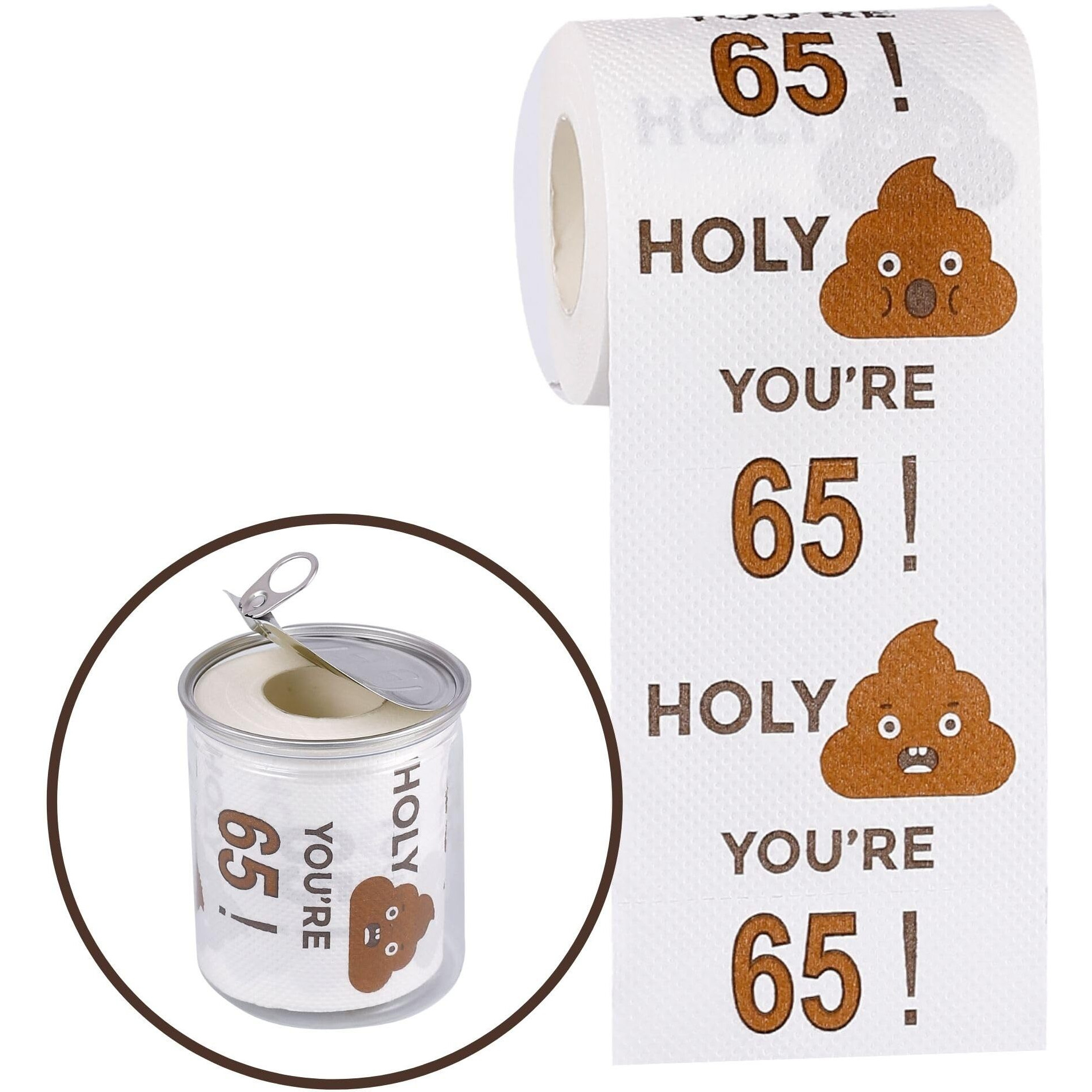 Happy 65Th Birthday Gifts For Women And Men - 3-Ply Funny Toilet Paper Roll, 65Th Birthday Decorations For Him Her 65Th Birthday Toilet Paper Novelty, 65Gag Funny Birthday Gift Sixtyfive