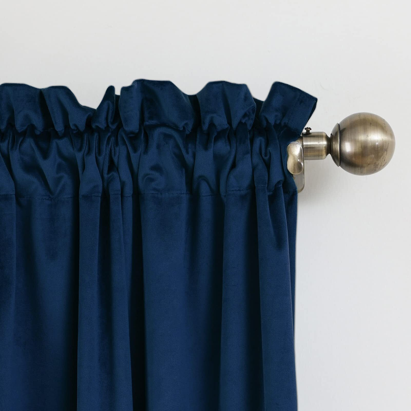 Pleasant Boulevard | Velvet Curtains [2 Panels] Elegant Living Room Bedroom Nursery Window Drape Curtains For Room Darkening, Rod Pocket Style (52 X 108In, Chintz Rose)