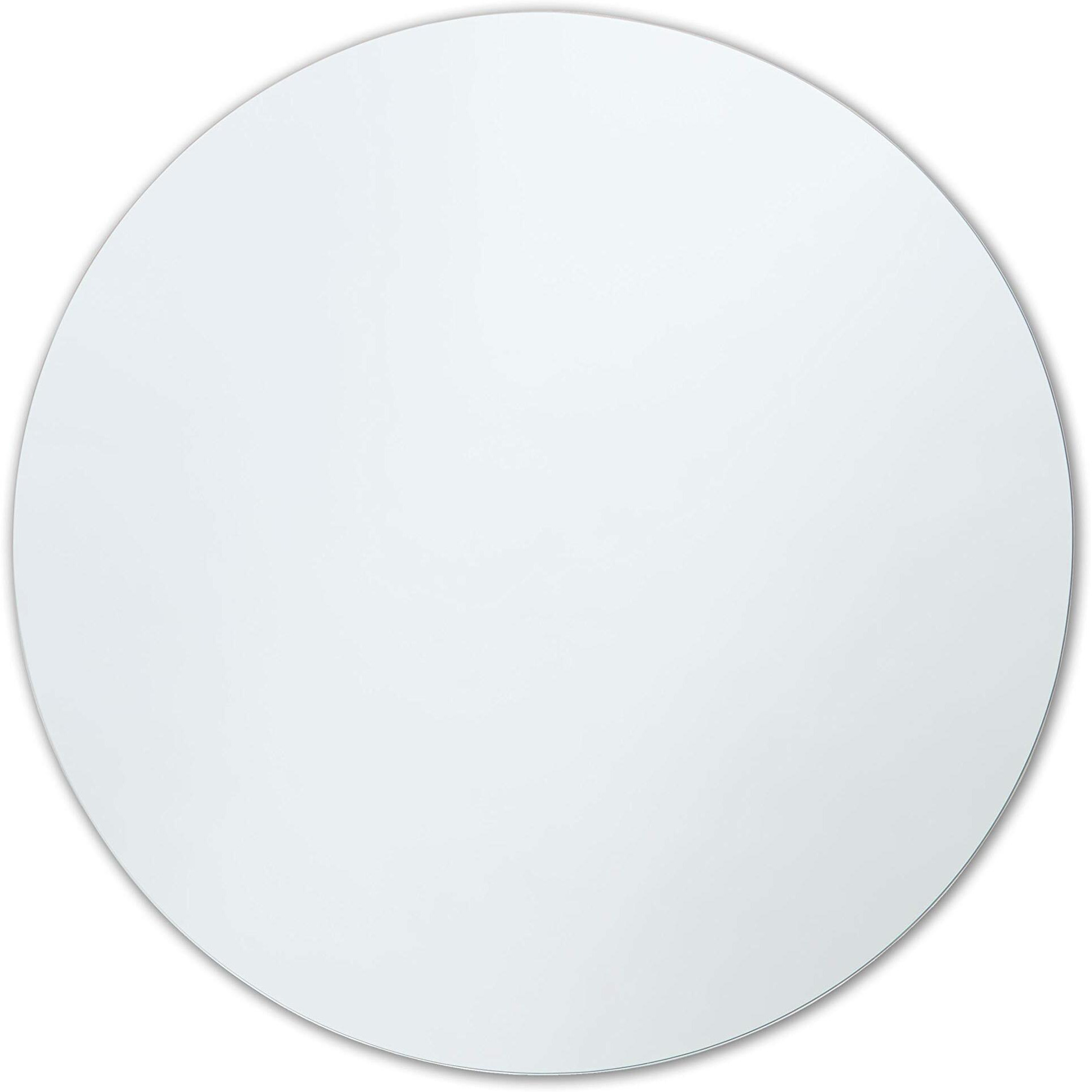 Better Bevel 18&quot X 18&quot Frameless Round Mirror  Polished Edge