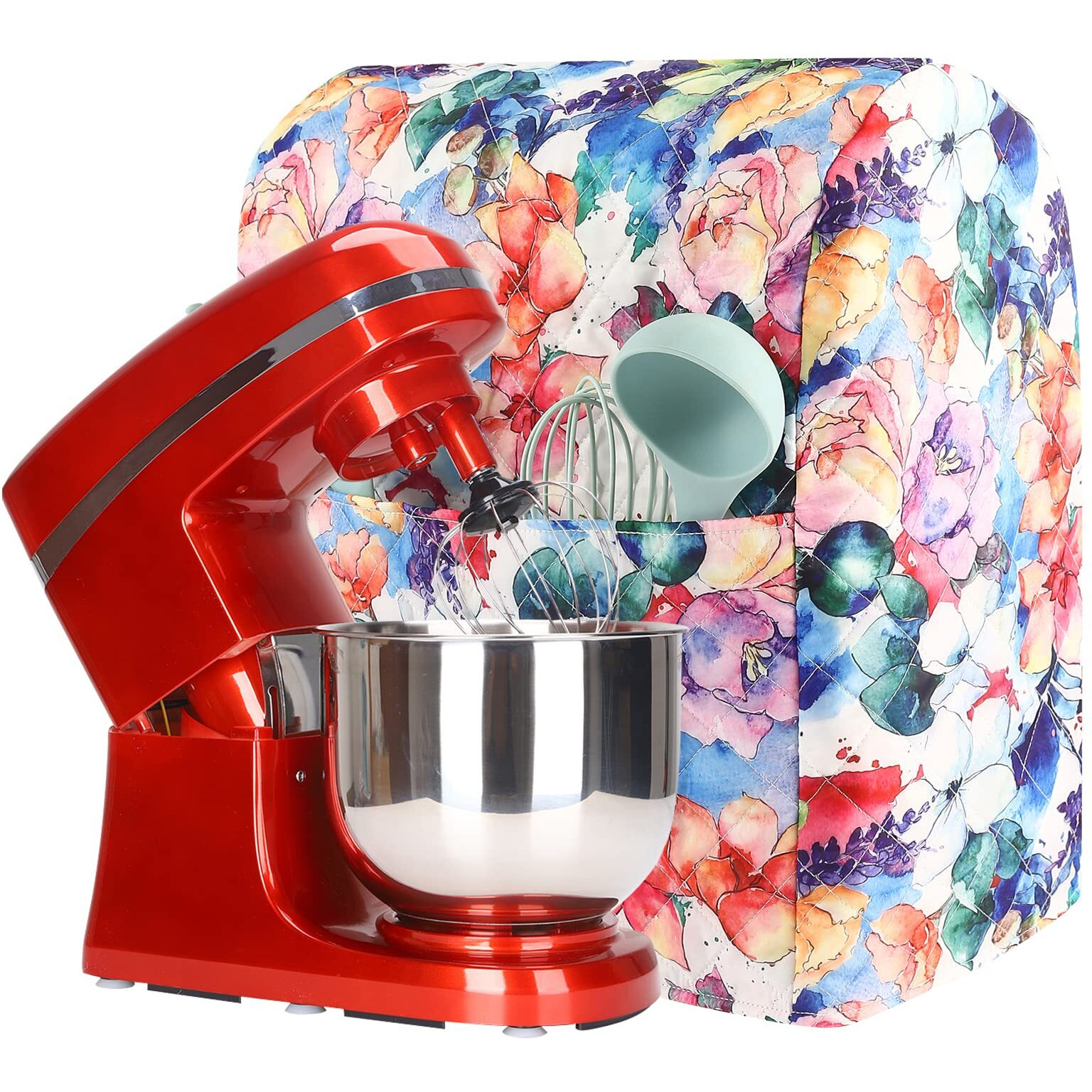 Kitchen Aid Mixer Cover,Kitchen Stand Mixer Cover Compatible With 5-8 Quart Kitchenaid Hamilton Mixers,Kitchen Aid Covers For Stand Mixer With Pockets,Kitchen Aid Mixer Assecories