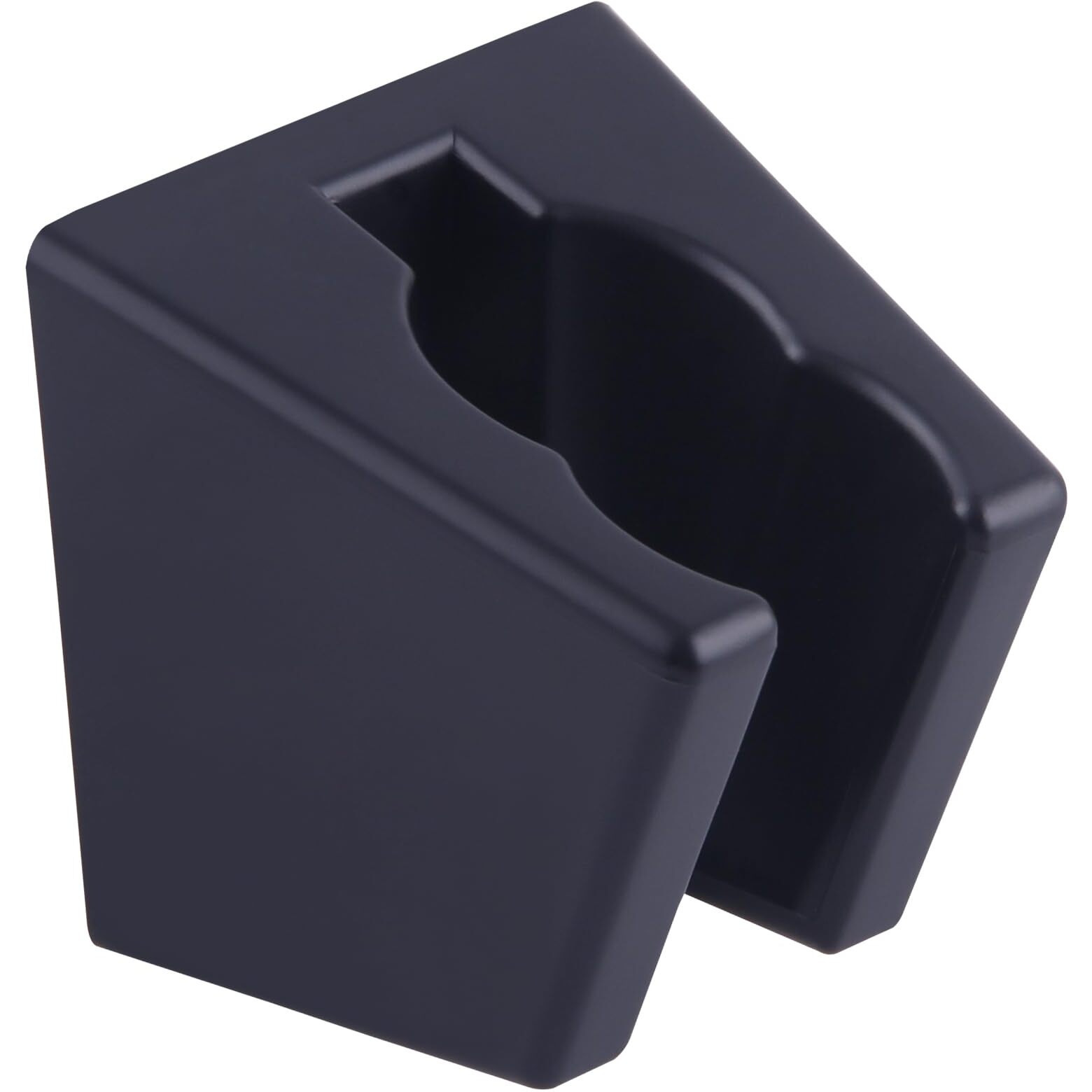 Hand Held Shower Bracket With Two Slot, Aomasi Handheld Shower Head Hose Hanger, Abs Plastic Bidet Sprayer Handle Holder Wall Mount, Matte Black