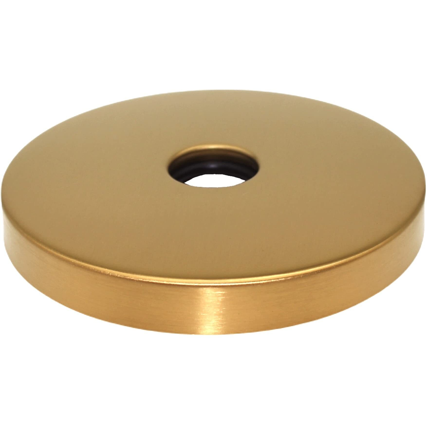 Corla 4" Modern Oversized Shower Arm Flange | Universal Replacement Escutcheon Cover Plate (Brushed Gold)