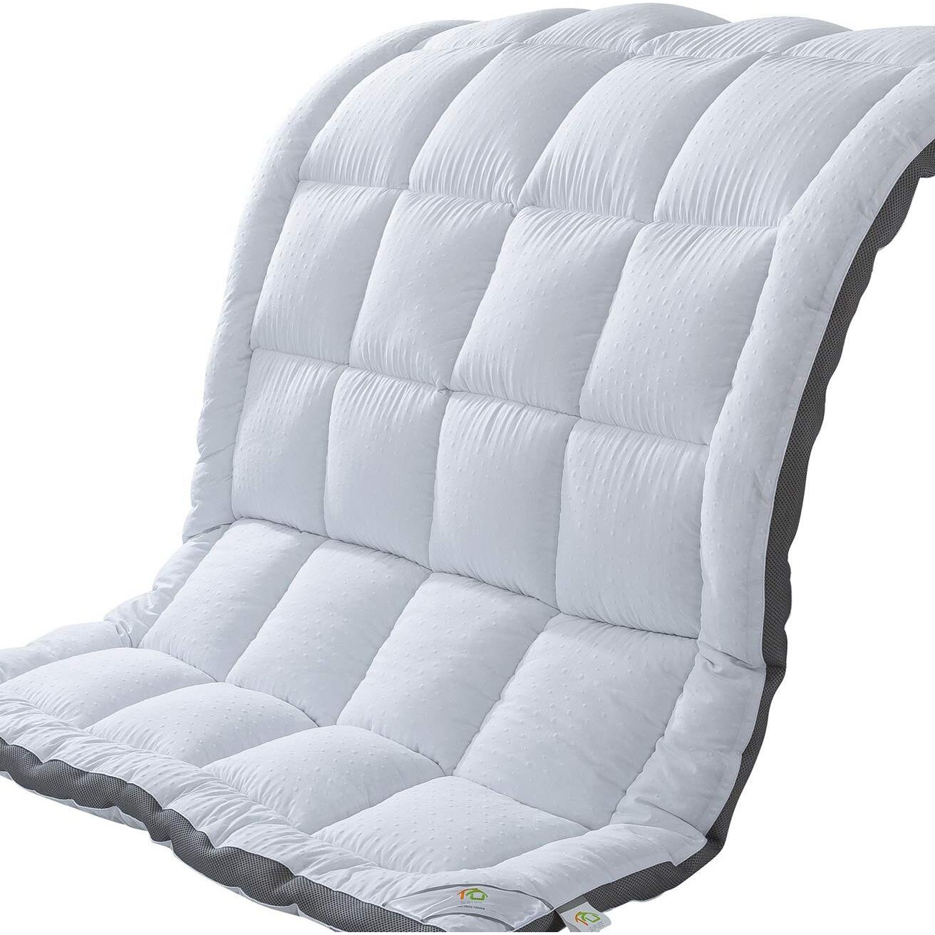 Sufuee Mattress Topper Full & Mattress Pad Protector - Quality Plush Luxury Down Alternative Pillow Top - Inch Extra Thick Mattress Cover(54&quotX75")