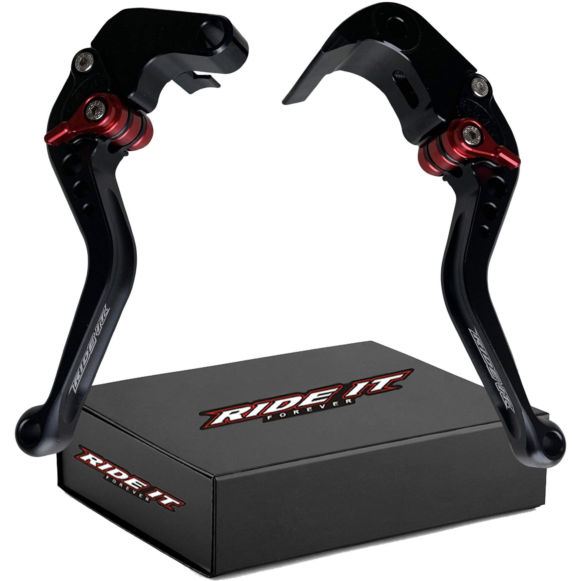 Ride It Forever Short Brake Clutch Levers For Gsxr600 Gsxr750 2006-2022, Gsxr1000 2009-2022,Gsxr 1000 2005-2006,Gsx-S1000/F/Abs 2015-2020,Katana 2020-Black