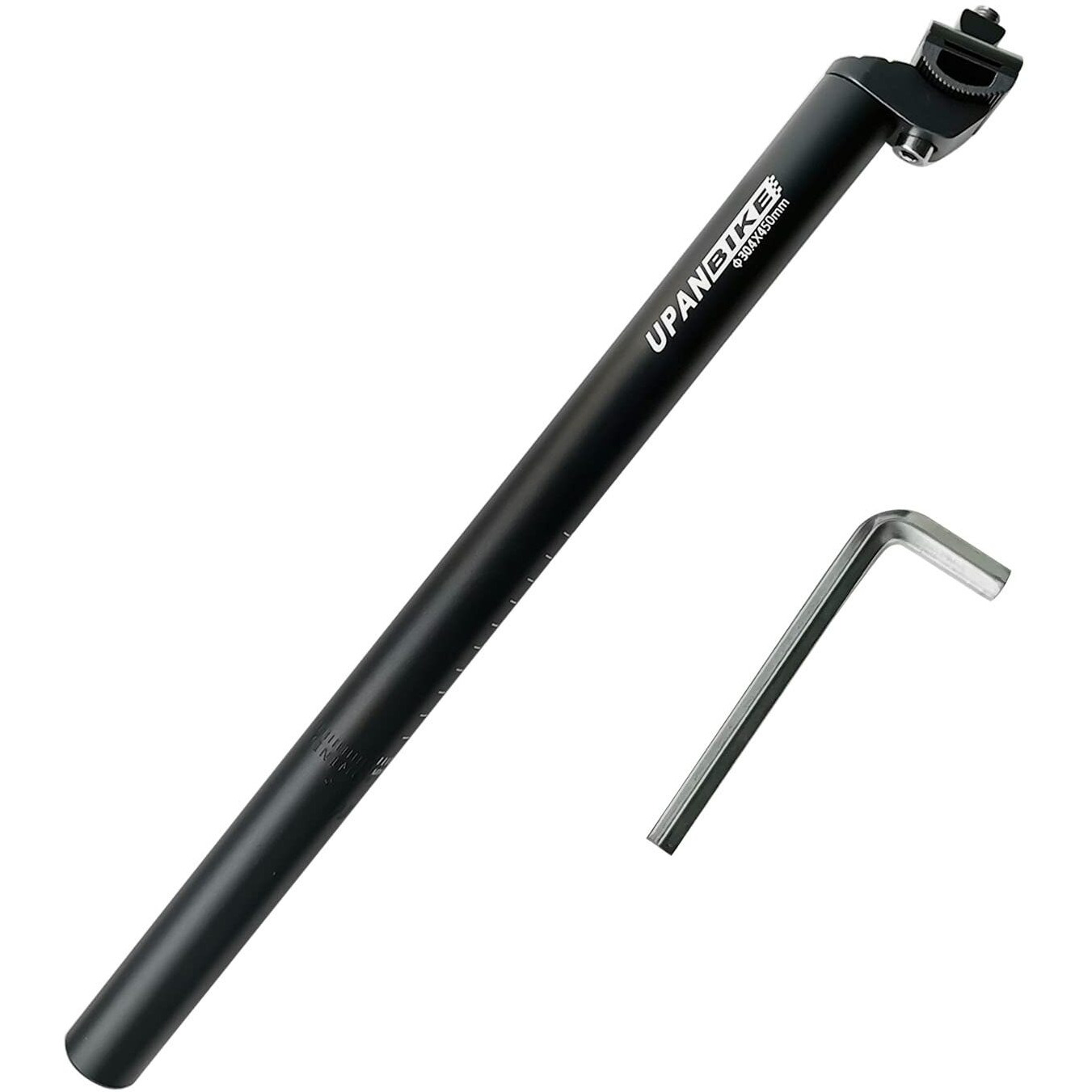Upanbike Bike Seat Post Aluminum Alloy Extra Long 17.7Inch(450Mm) Replacement Bicycle Seatpost F 25.4 27.2 28.6 30.4 30.9 31.6Mm(30.4Mm)