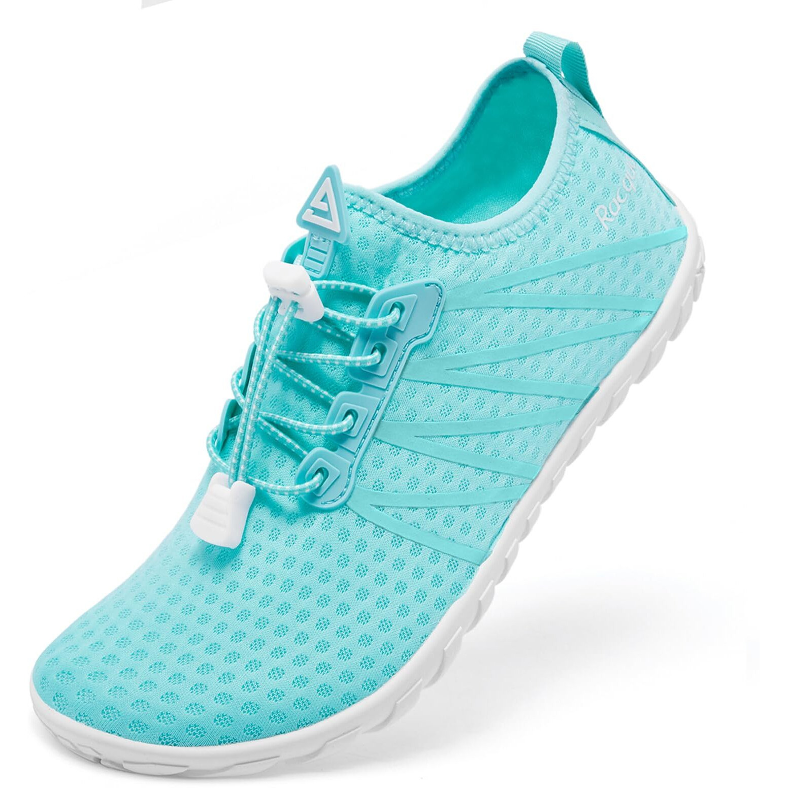 Racqua Women Water Shoes Swim Beach Shoes Pool Outdoor Sports Breathable Barefoot Quick-Dry Aqua Shoes Mint Green 6.5