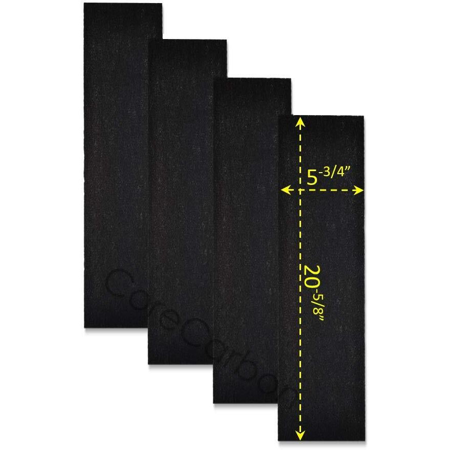 Corecarbon 4-Pack Exact Fitment Pre-Filter Designed To Fit Honeywell Air Genius 3, 4, 5, 6 Purifier - Models Hfd300, Hfd310, Hfd314, Hfd320, Hd320, Hfd323Cv1, Hfd323-Tgt, Hfd324, Hfd360B