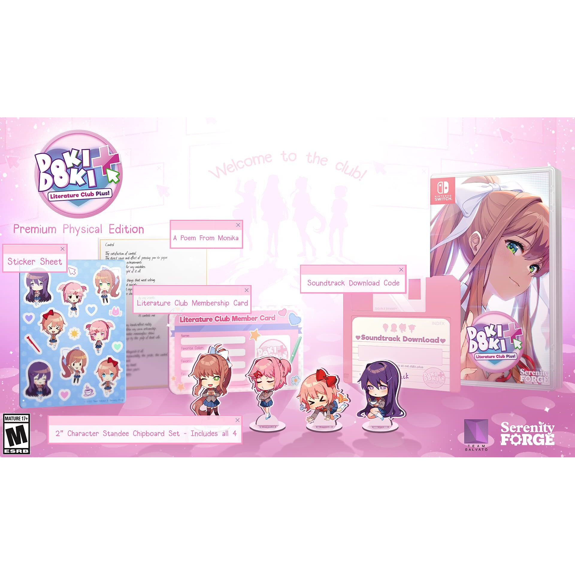Doki Doki Literature Club Plus Premium Physical Edition - Nintendo Switch