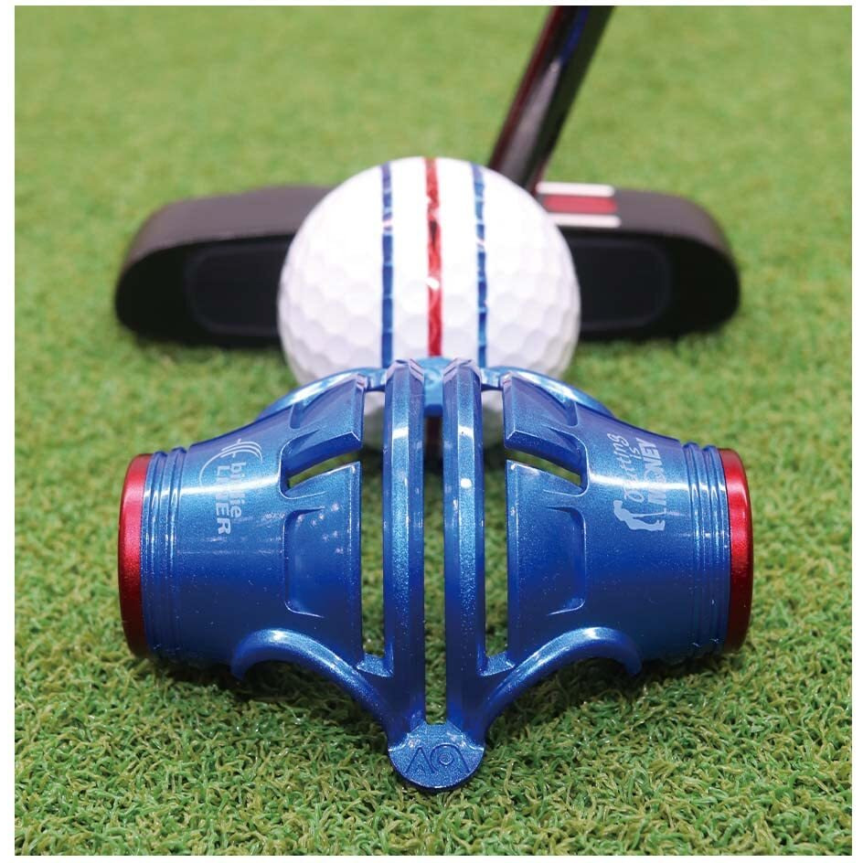 Birdie79 Premium Quality Birdie Liner Drawing Alignment Tool Kit- 360-Degree Triple-Line Golf Ball Marker Stencil With Luxurious Gift Box Including 3 Marker Pens-Patent Pedning