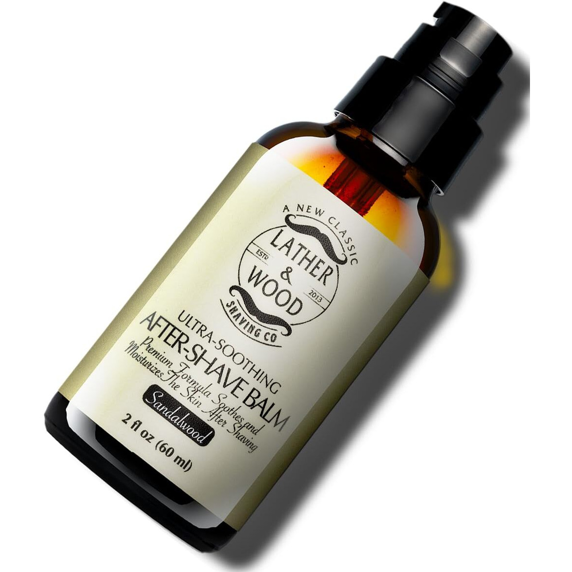 Best After-Shave Balm, Sandalwood Scent, Premium Aftershave Lotion, Soothes And Moisturizes Face After Shaving, Does Not Dry The Skin, Eliminates Razor Burn For A Silky Smooth Finish
