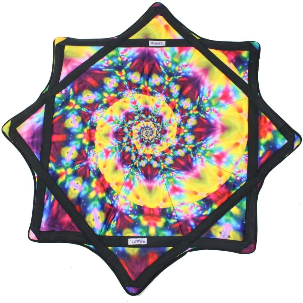 Zeekio Mougee Classic Flow Star-28 Diameter-Durable And Vibrant Patterns (Flower Power (Purple/Blue))