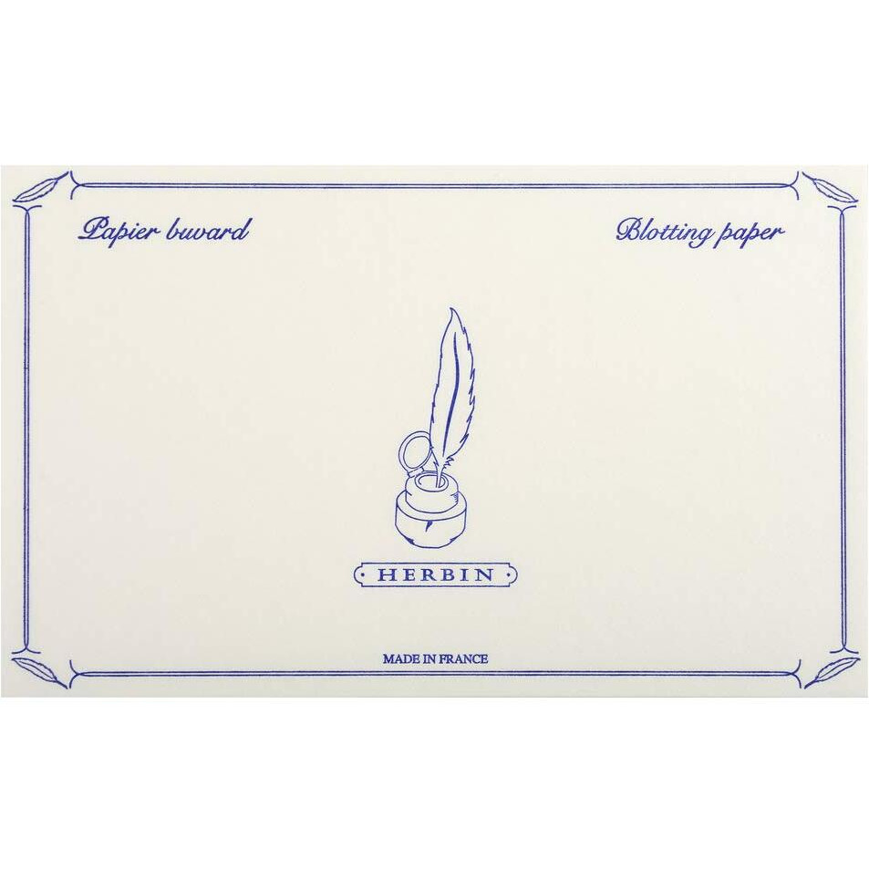 Herbin 10 White Blotter Sheets - 4 3/4 X 6 1/3