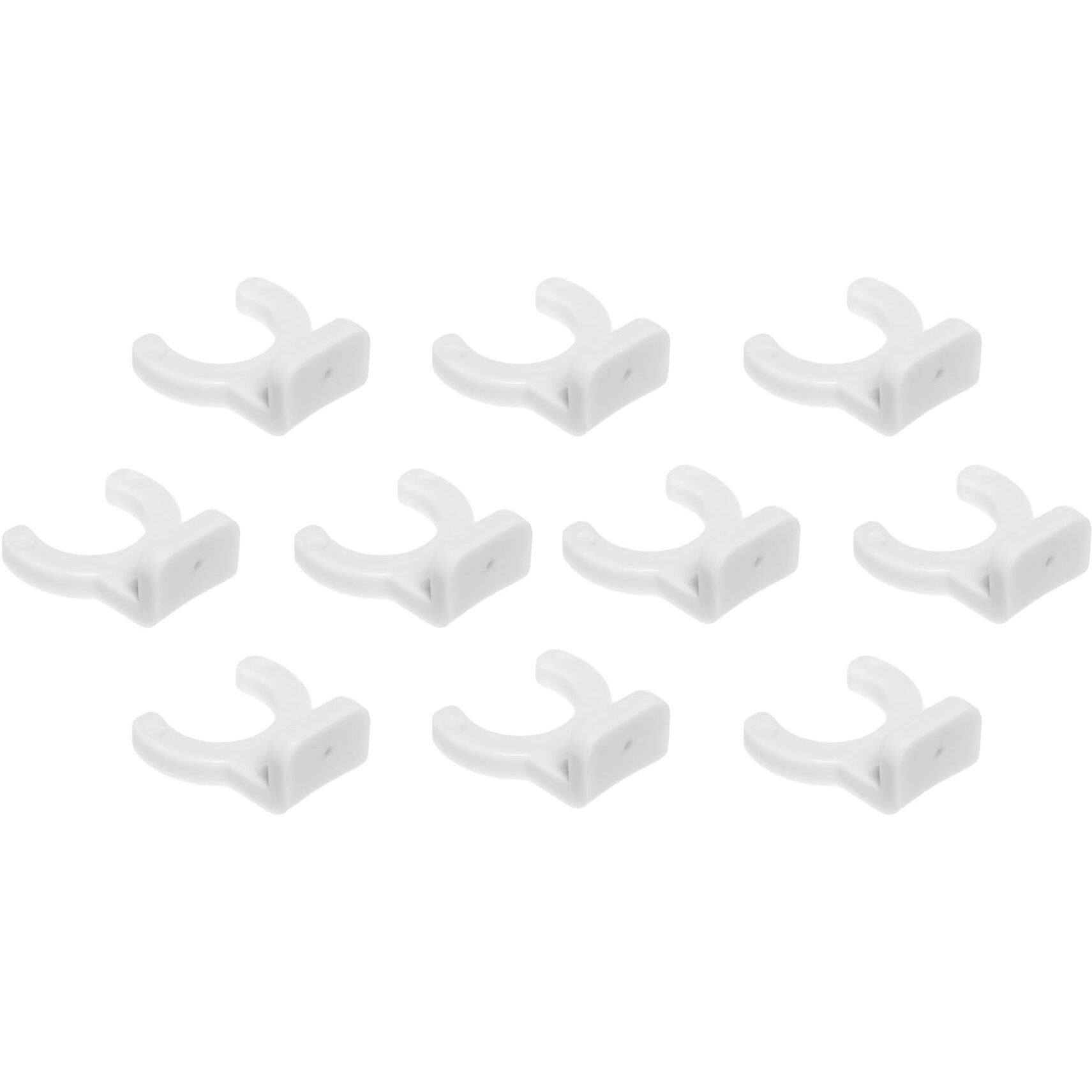 Creative Hobbies White Plastic Mounting Bracket For Night Light Shade - Clips Onto Night Light Module Base - Pack Of 10