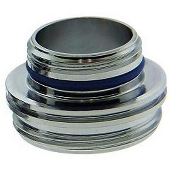 Neoperl 13 0490 5 Cache Adapter, Lead Free Brass Construction For Tiny Junior Size Cache, Male M18.5 X 1 Top Threads, Male 55/64"-27 Bottom Threads, Plastic