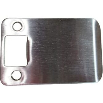 Don-Jo 9103-630 Rc Extended Lip Strike Plate In Satinless Steel 3 12Inch Overall Length, Silver