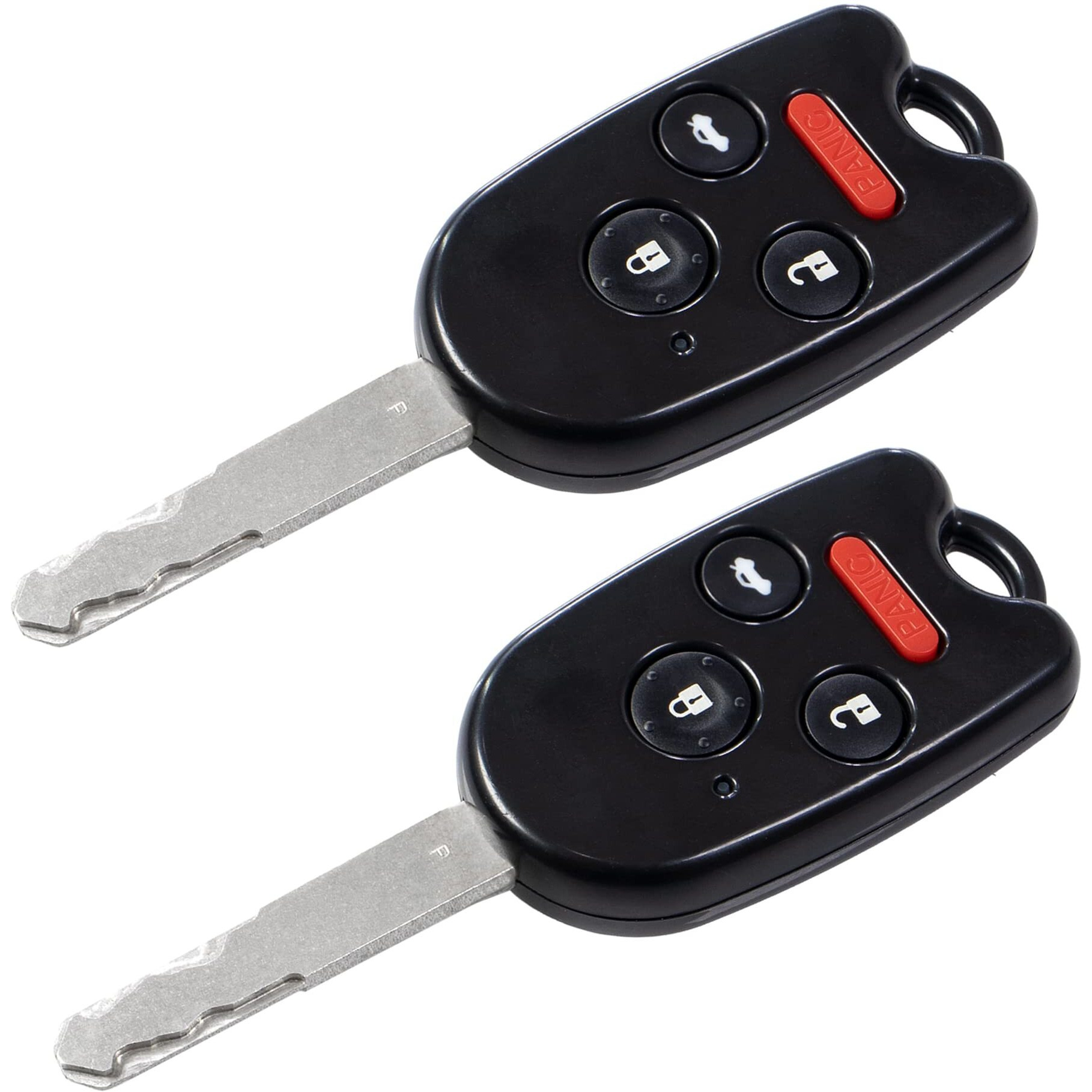 Stauber Best Honda Key Shell Replacement For Accord, Ridgeline, Civic, And Cr-V - Kr55Wk49308, N5F-A05Taa, N5F-S0084A - No Locksmith Required Save Using Your Old Key And Chip - 2 Pack (Black)