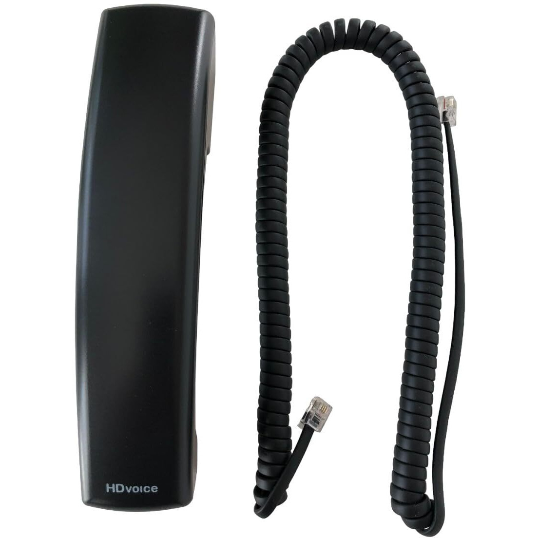 The Voip Lounge Replacement Hd Voice Handset With Curly Cord For Polycom Vvx Series Ip Phones 300 301 310 311 400 401 410 411 500 501 600 601 1500 Black (Please See Full Description Below)