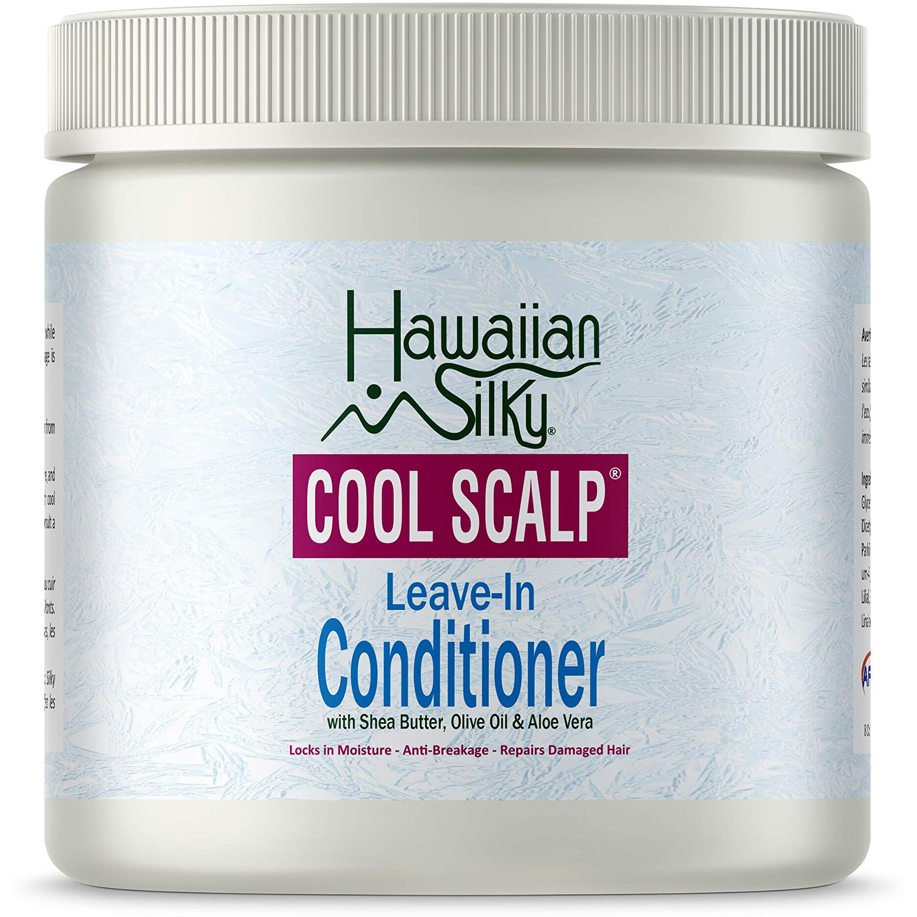 Hawaiian Silky Cool Scalp Leave-In Conditioner Cream, 16 Fl Oz - Locks In Moisture - Anti-Breakage - Repairs Dry & Damaged Hair