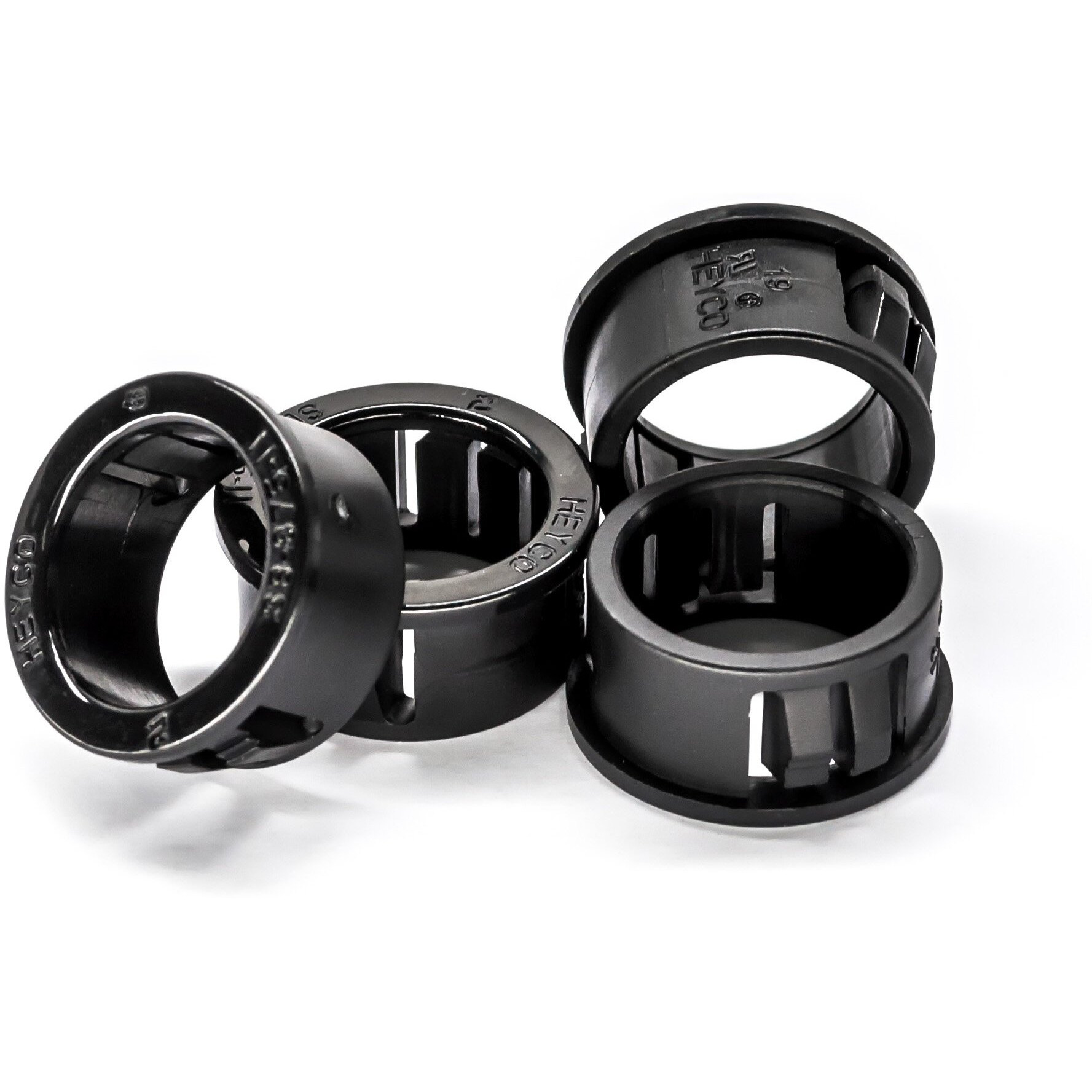 Heyco 2126 Sb 875-11 Black Snap Bushing, For 7/8" Hole, Cable Mounting & Accessories, Ul Recognized Component (Bag Of 100)