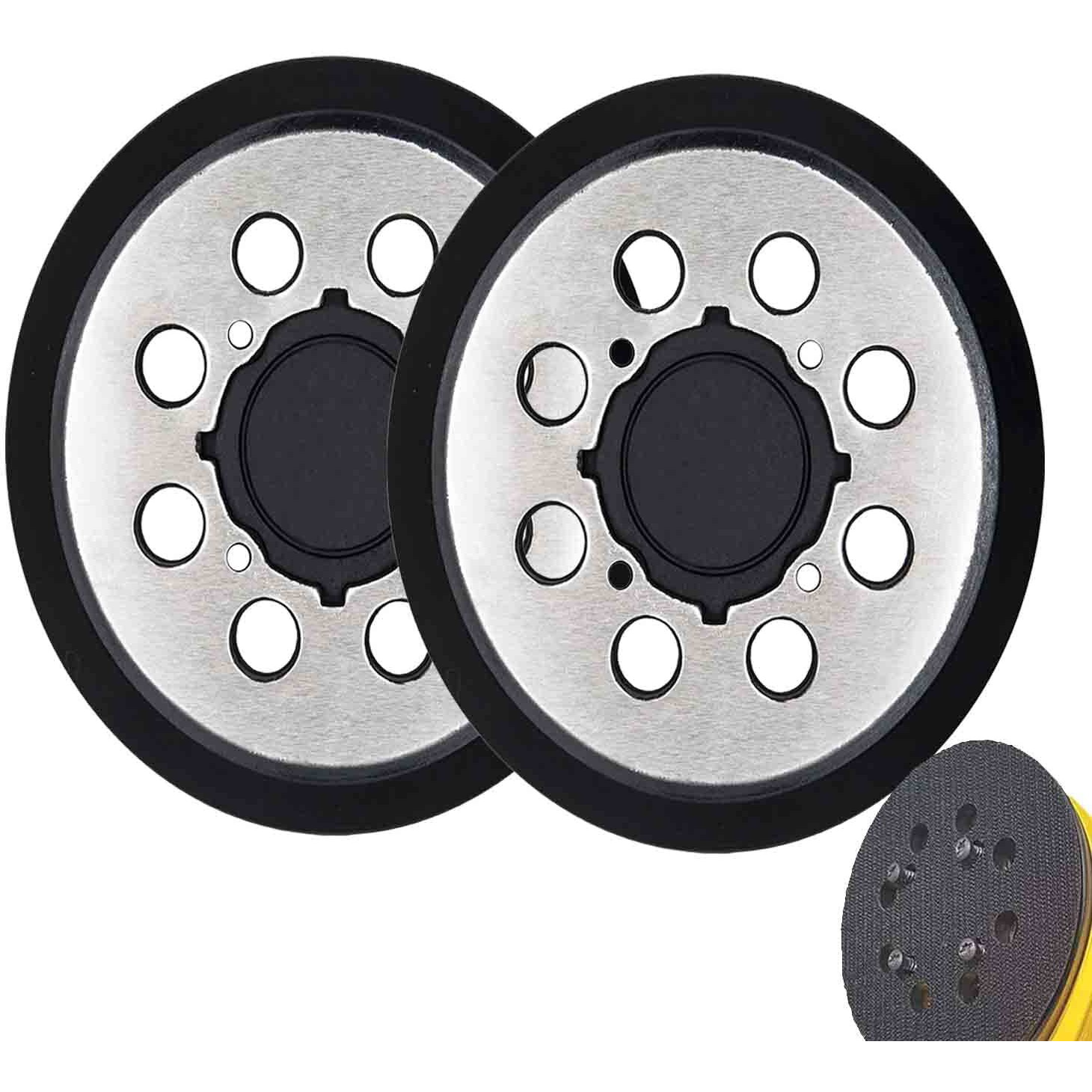 2 Packs For Dewalt Dwe64233 & N329079 Orbital Sander Replacement Pad, 5 Inch 8 Hole Hook And Loop Sanding Disc Backing Pads, Compatible With Dwe6421-B2, Dwe6421-B3, Dwe6423/6423K, Dwe6421/6421K