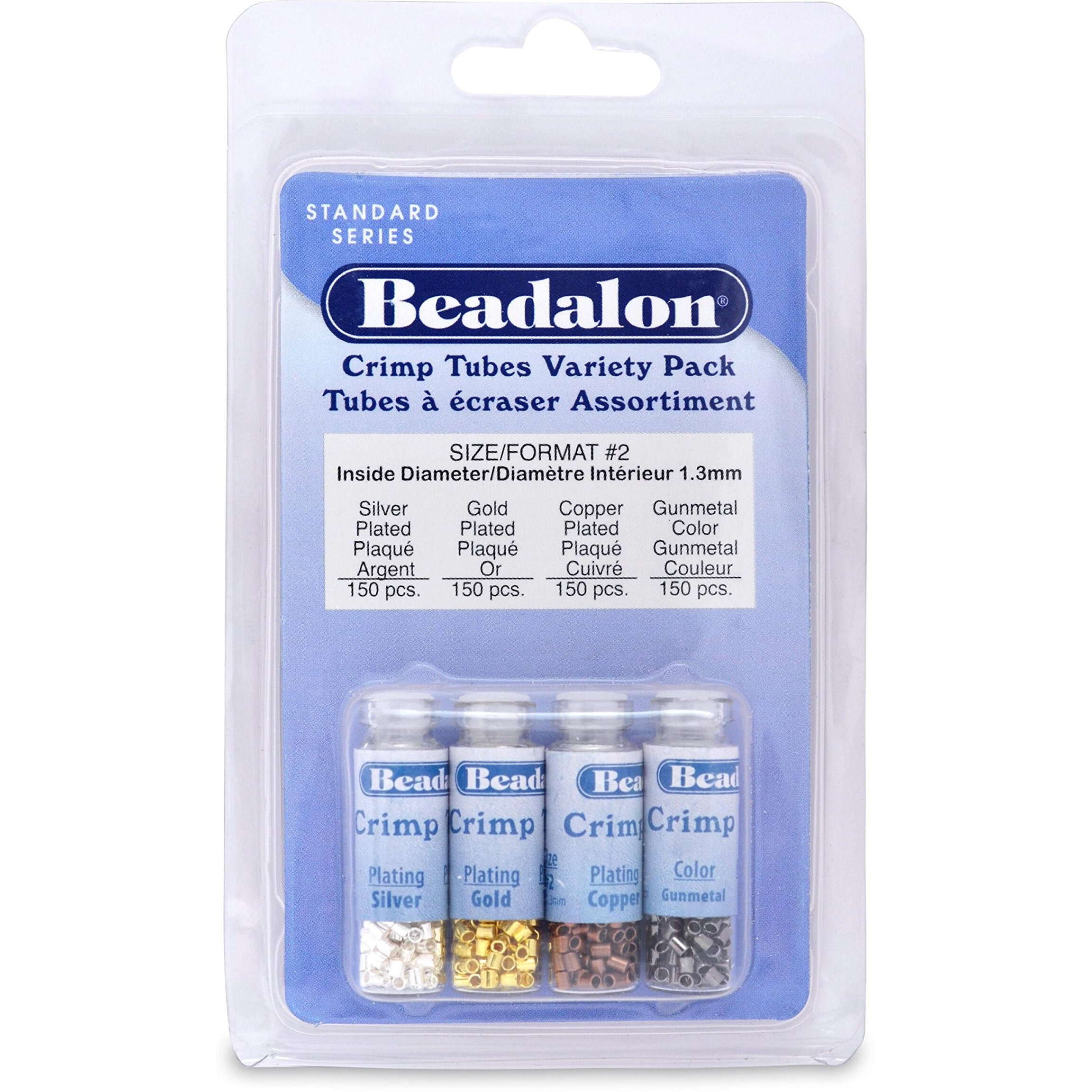 Beadalon Crimp Tubes Vp Size 2 600Pc