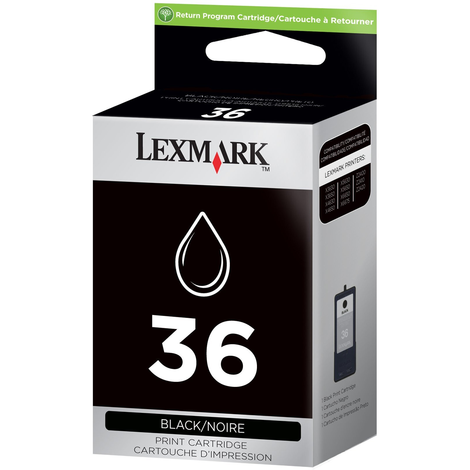 Lexmark No. 36 Return Program Print Cartridge - Black