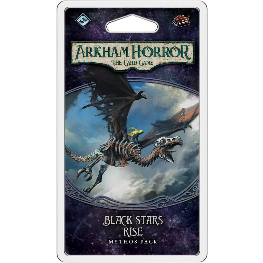 Arkham Horror The Card Game Black Stars Rise Mythos Pack - Face The Madness On Mont Saint-Michel Cooperative Living Card Game, Ages 14+, 1-4 Players, 1-2 Hour Playtime, Made By Fantasy Flight Games
