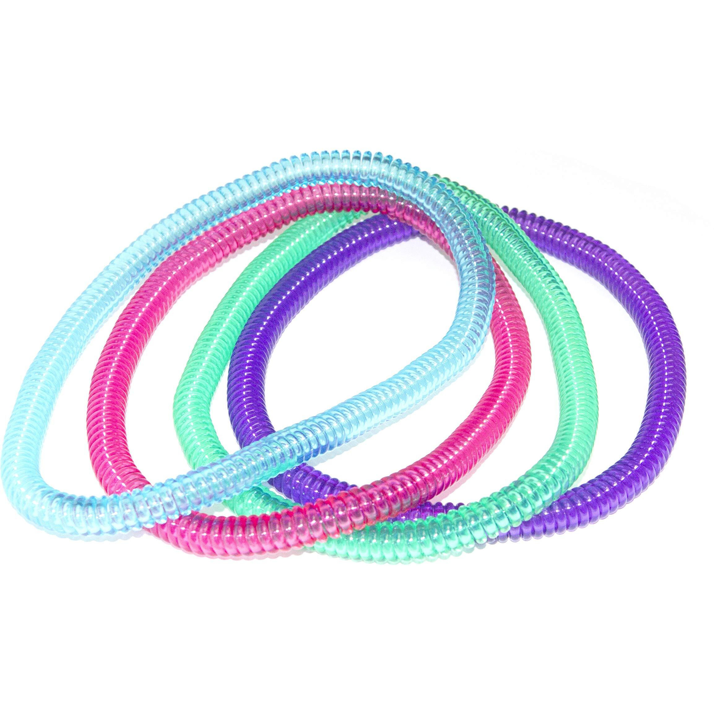 Abilitations 1482975 Chewlery, 6-1/4&quot, Translucent Pastel Colors (Pack Of 4)