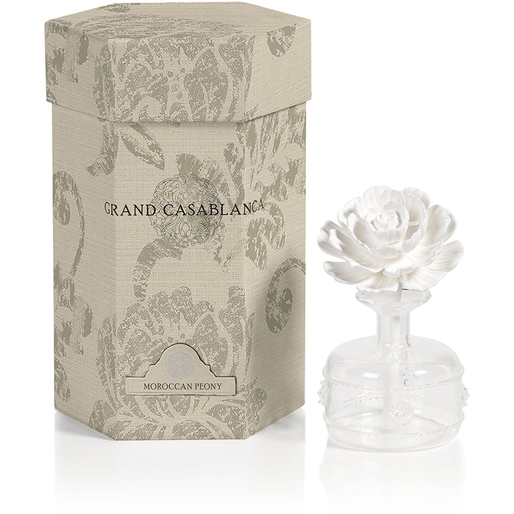Zodax Mini Grand Casablanca Porcelain Diffuser Moroccan Peony