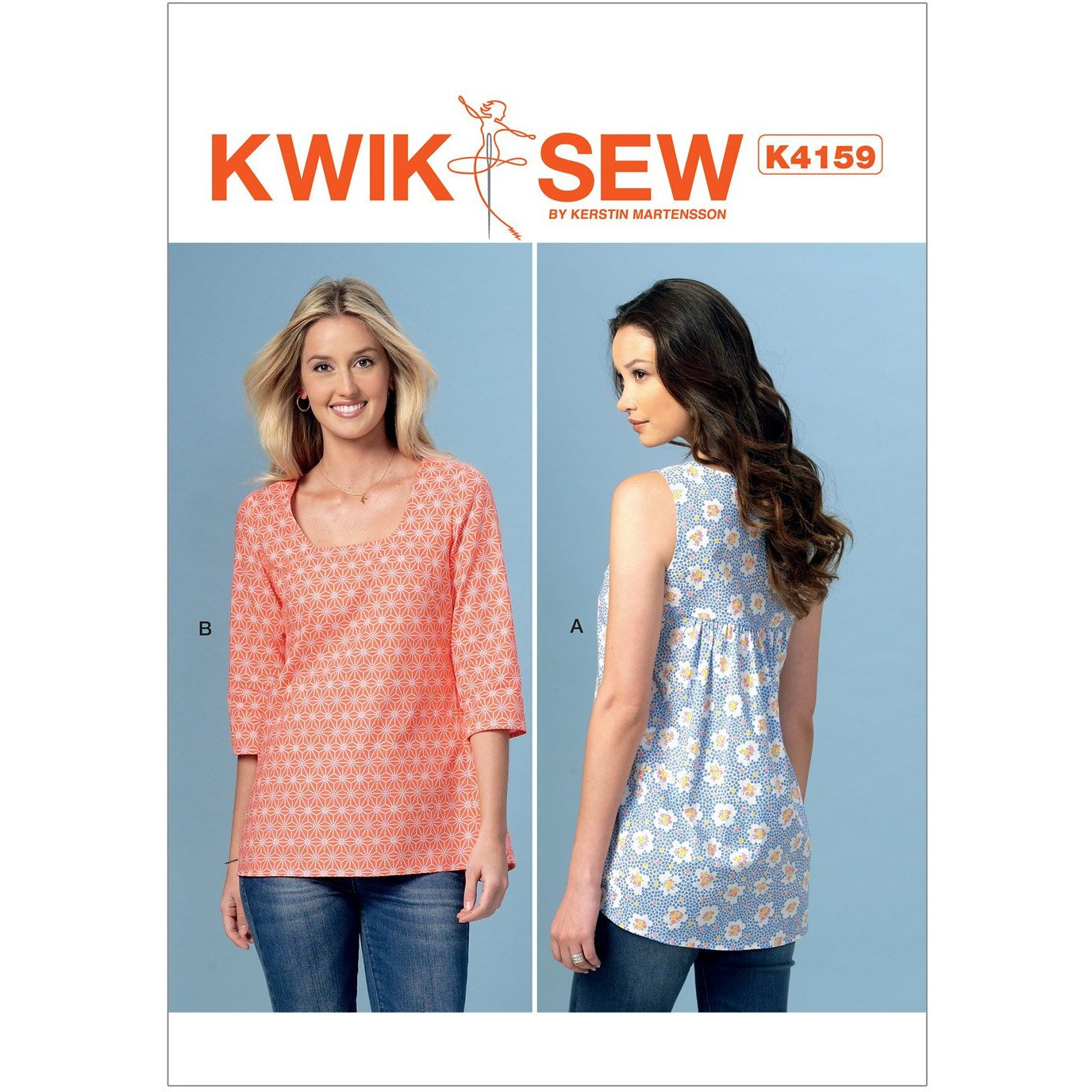 Kwik-Sew Patterns K4159 Misses' Gathered-Back Tops