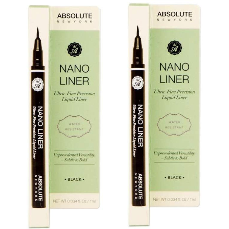 (Pack Of 2) Absolute New York Liquid Liner Nano With Eyebrow Shaver