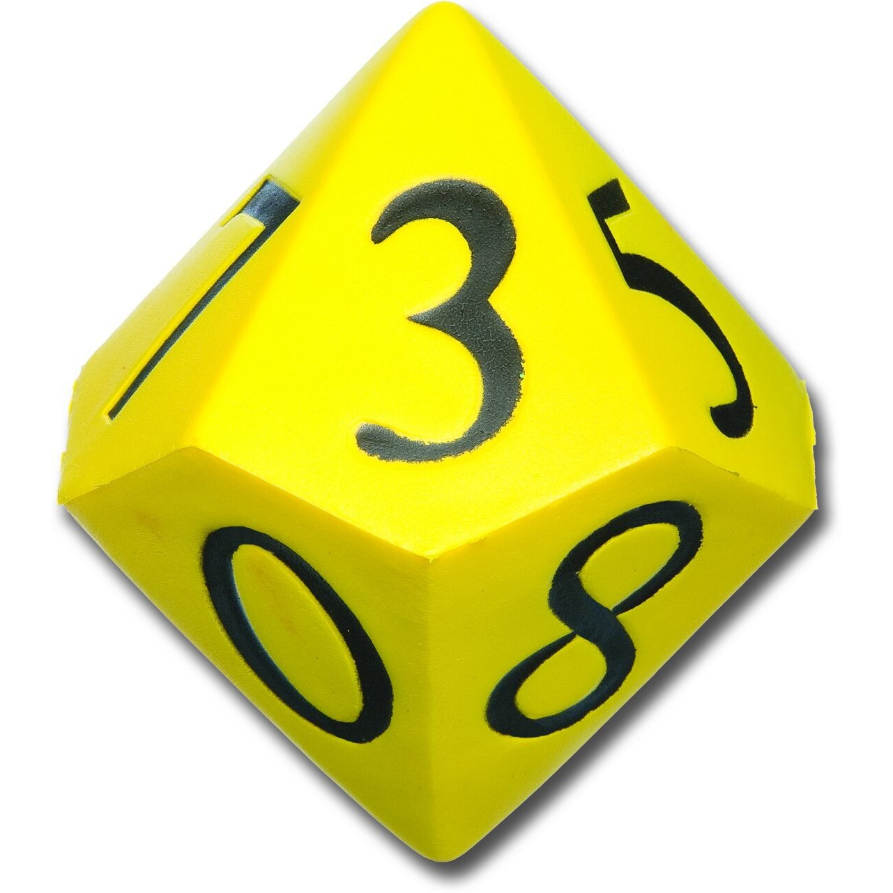 Learning Advantage - Jumbo Polyhedra Die - 10 Sides - Large, Foam Dice For Games - Teach Numbers, Probability, Addition And Subtraction