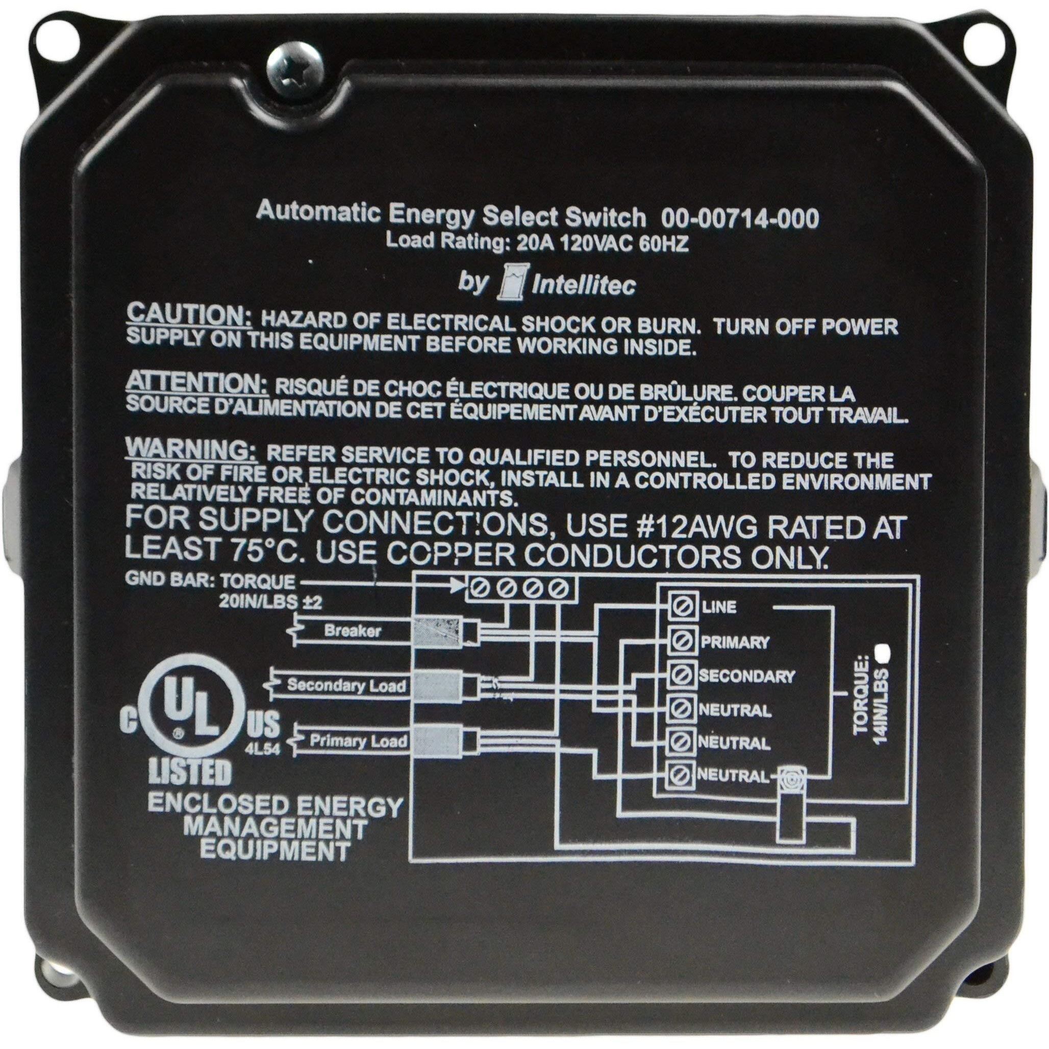 Intellitec 00-00714-000 Auto Energy Selector Module