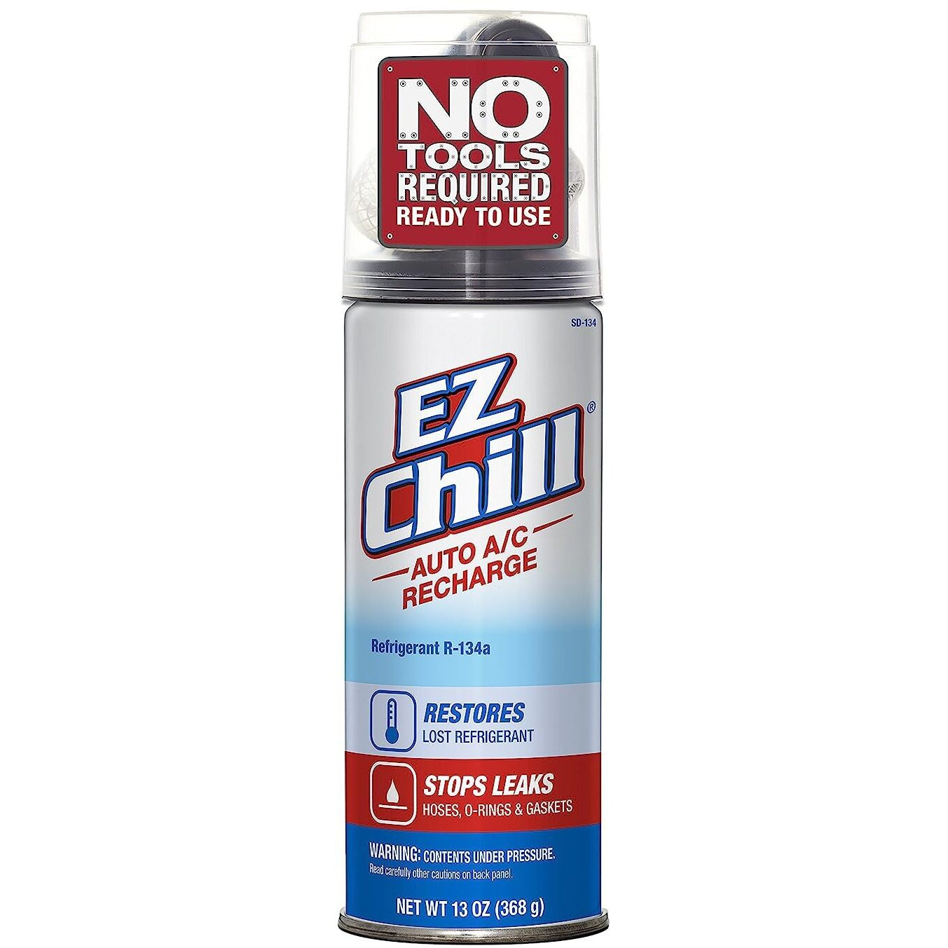 Interdynamics Ez Chill Car Air Conditioner Refrigerant Stop Leak Kit In O Rings, Hoses And Gaskets, Restores Lost Refrigerant , Includes Disposable Recharge Hose, 13 Oz