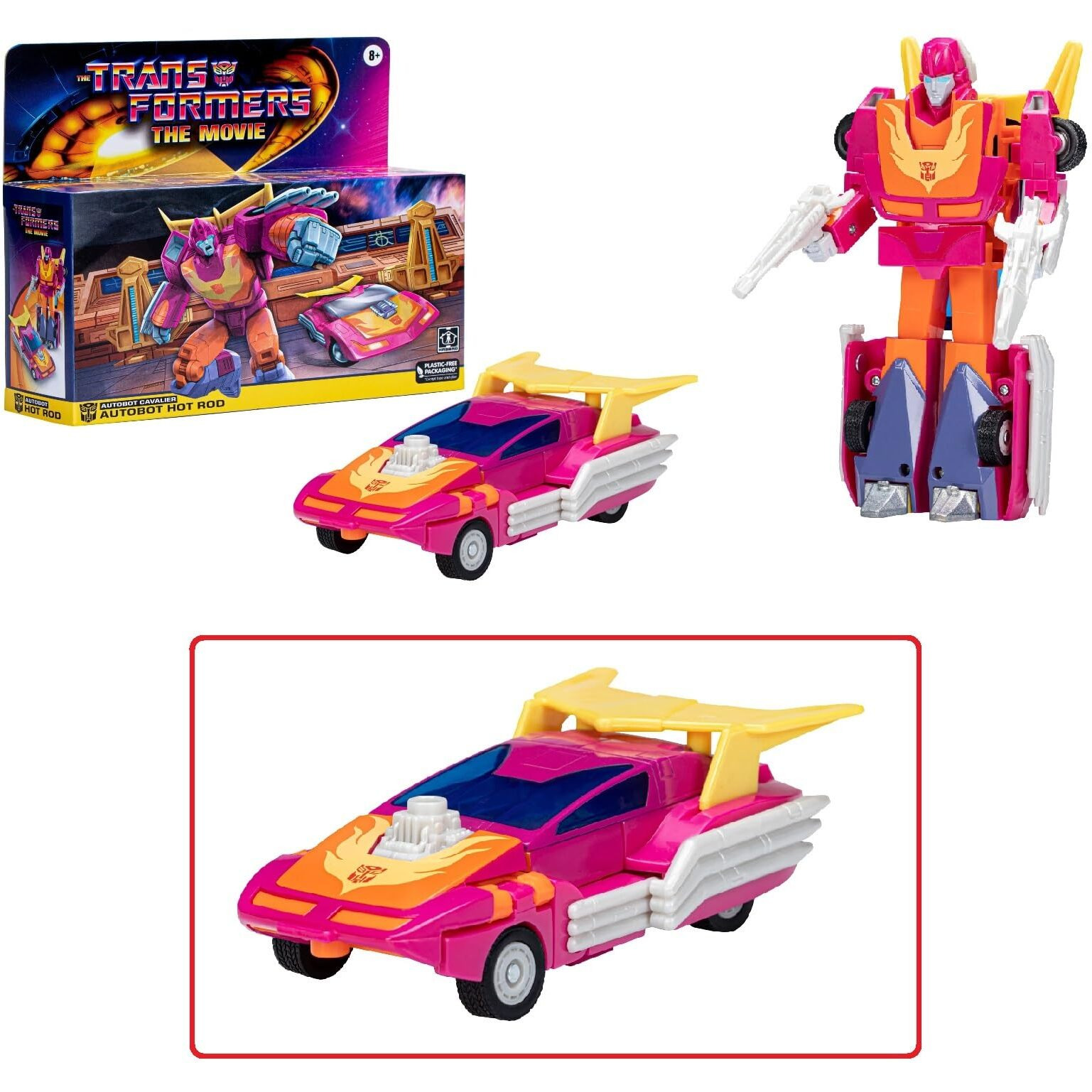 Transformers The 1986 Movie G1 Retro Reissue Autobot Hot Rod 6.0 In Action Figure Exclusive