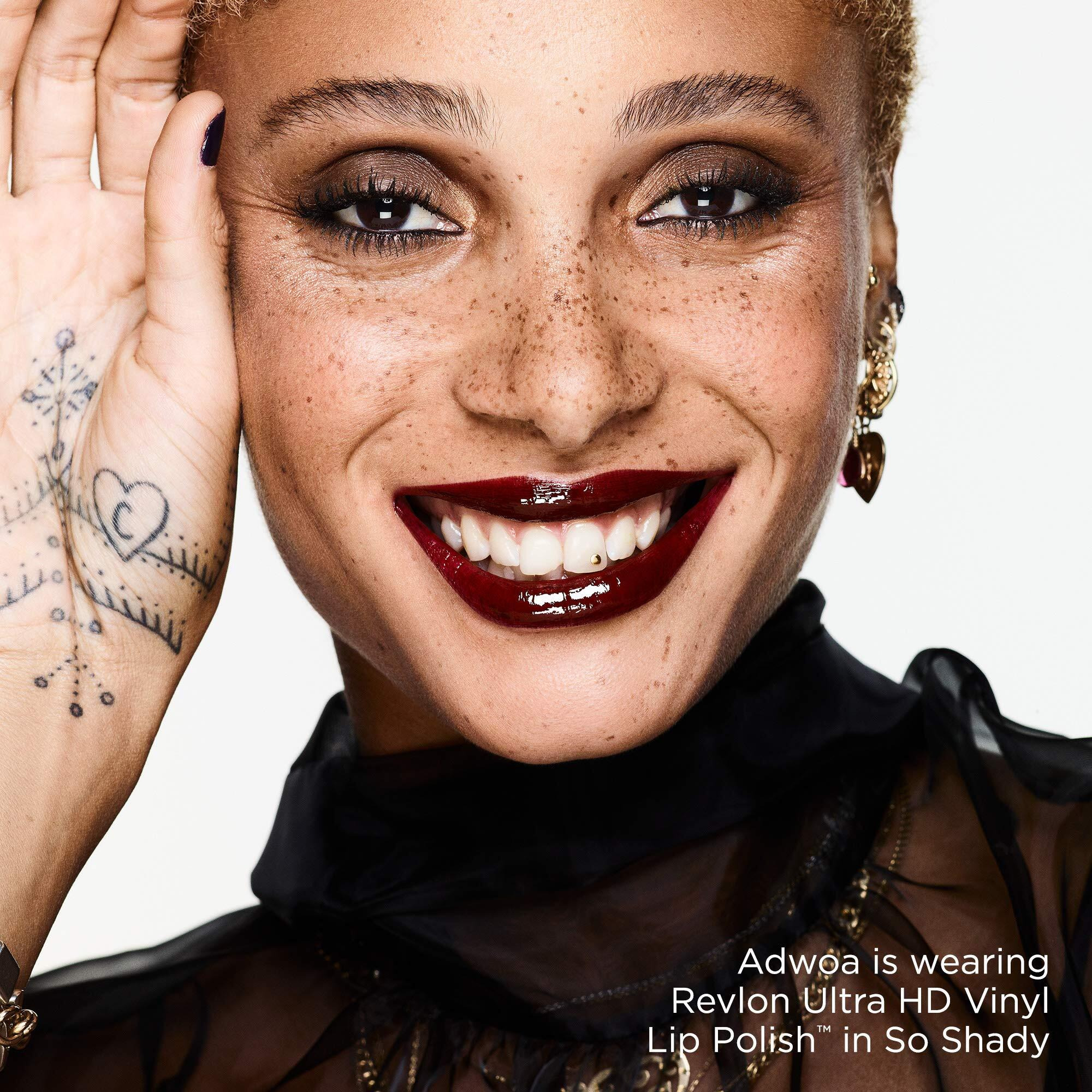 Revlon Ultra Hd Vinyl Lip Polish, Liquid Lipstick, So Shady, Violet Brown Gloss