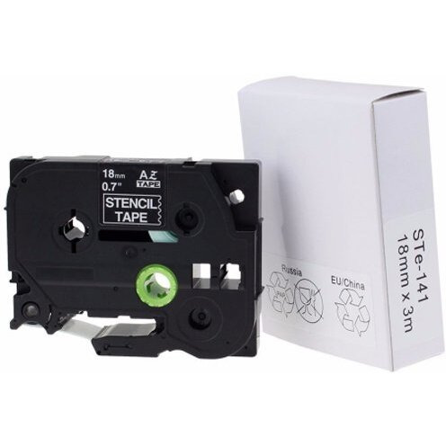 Brother Mobile Solutions Ste141 18Mm (0.7") Stencil Tape For P-Touch 3M (9.8 Ft)