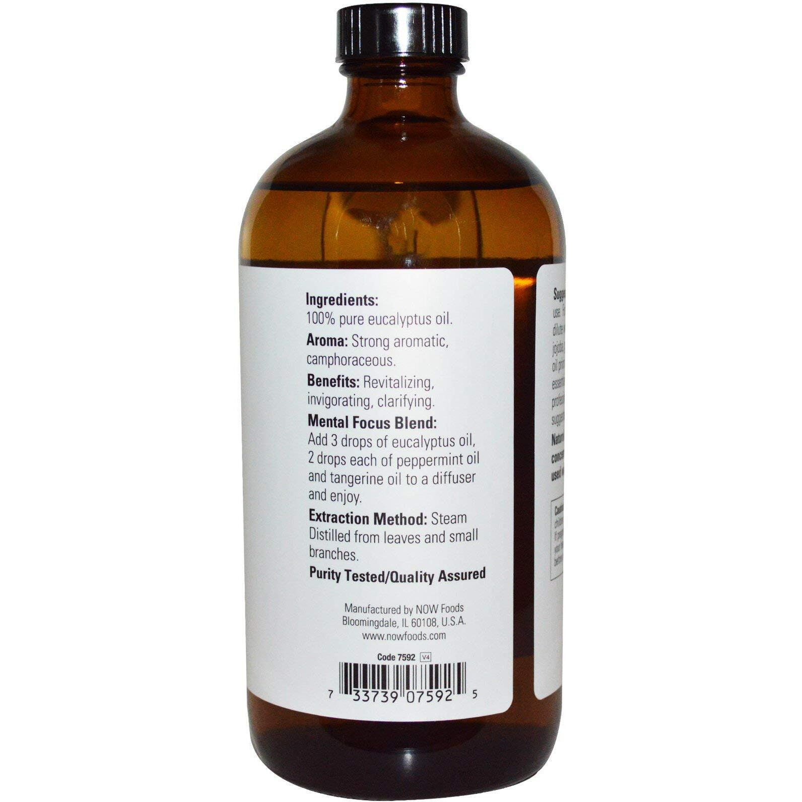 Now Foods Eucalyptus Globulus Oil, 16 Fluid Ounce (2 Pack)