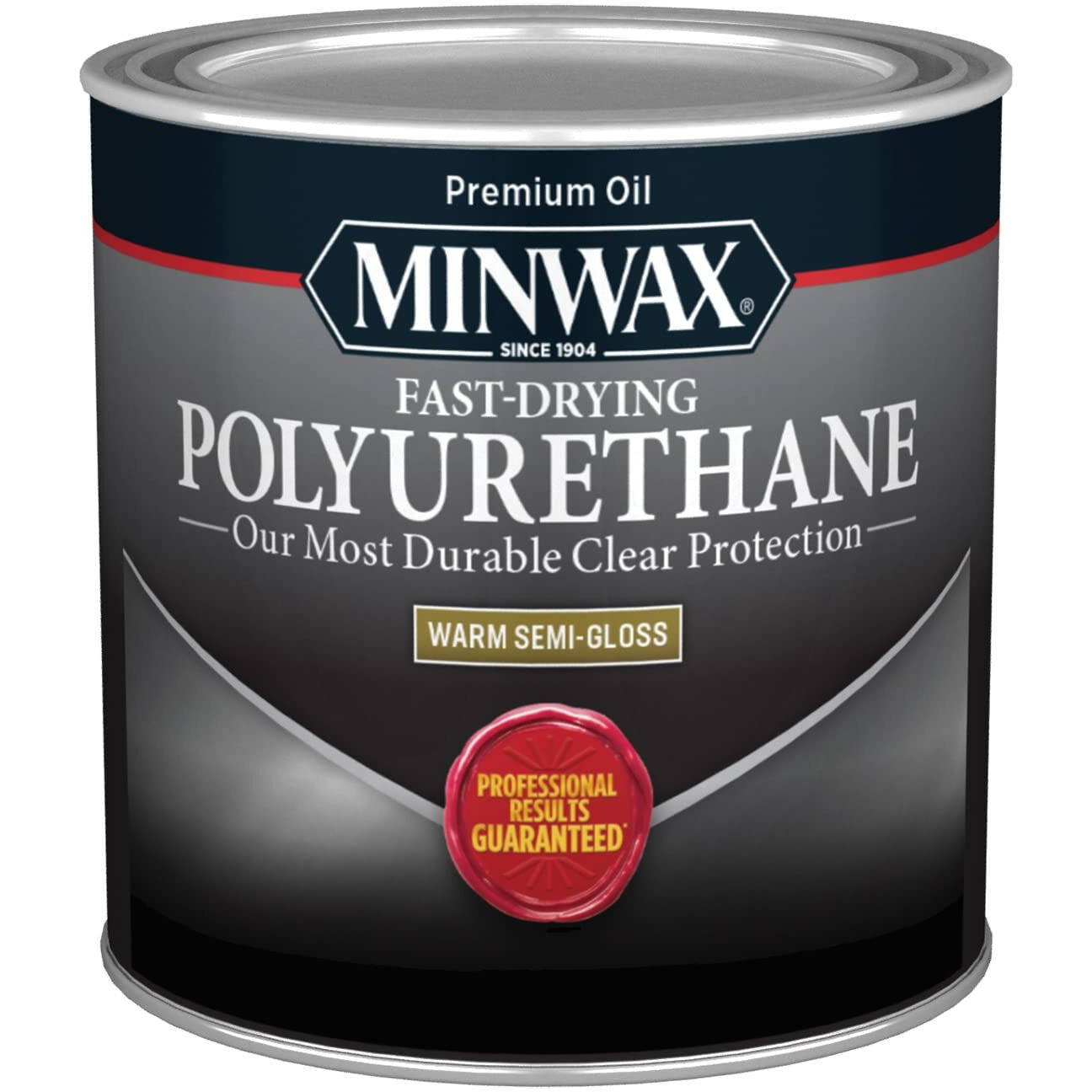 Minwax Fast Drying Polyurethane Protective Wood Finish, Clear Semi-Gloss,  Pint