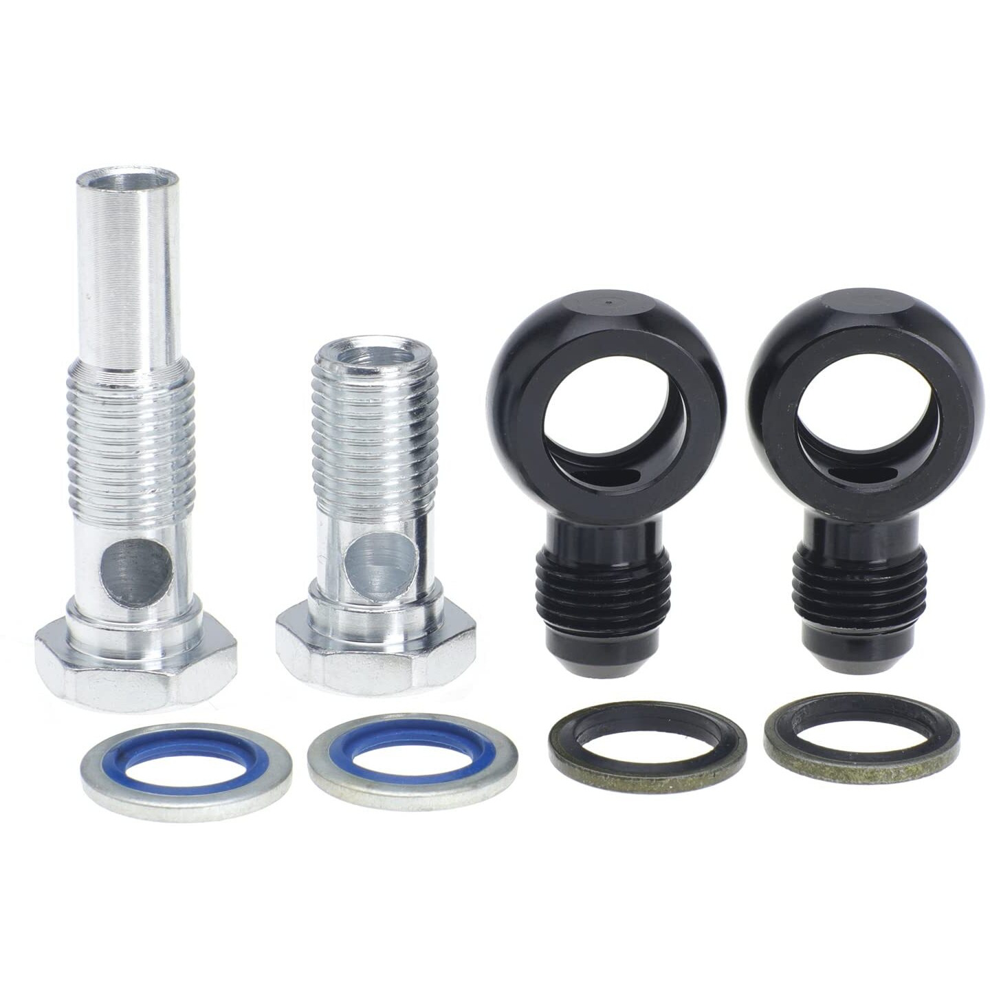 Roosain 6An X 1/4Npsm 4L80E Gm Transmission Oil Cooler 90 Degree Banjo Fittings