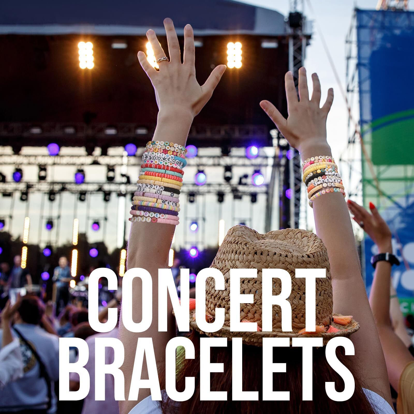 Friendship Bracelet Kit With 28 Colors, 5040 Clay Beads, 1200 Letter Beads For Jewelry Making - 4 Styles Of Round Alphabet, Number, Heart & Pattern Beads