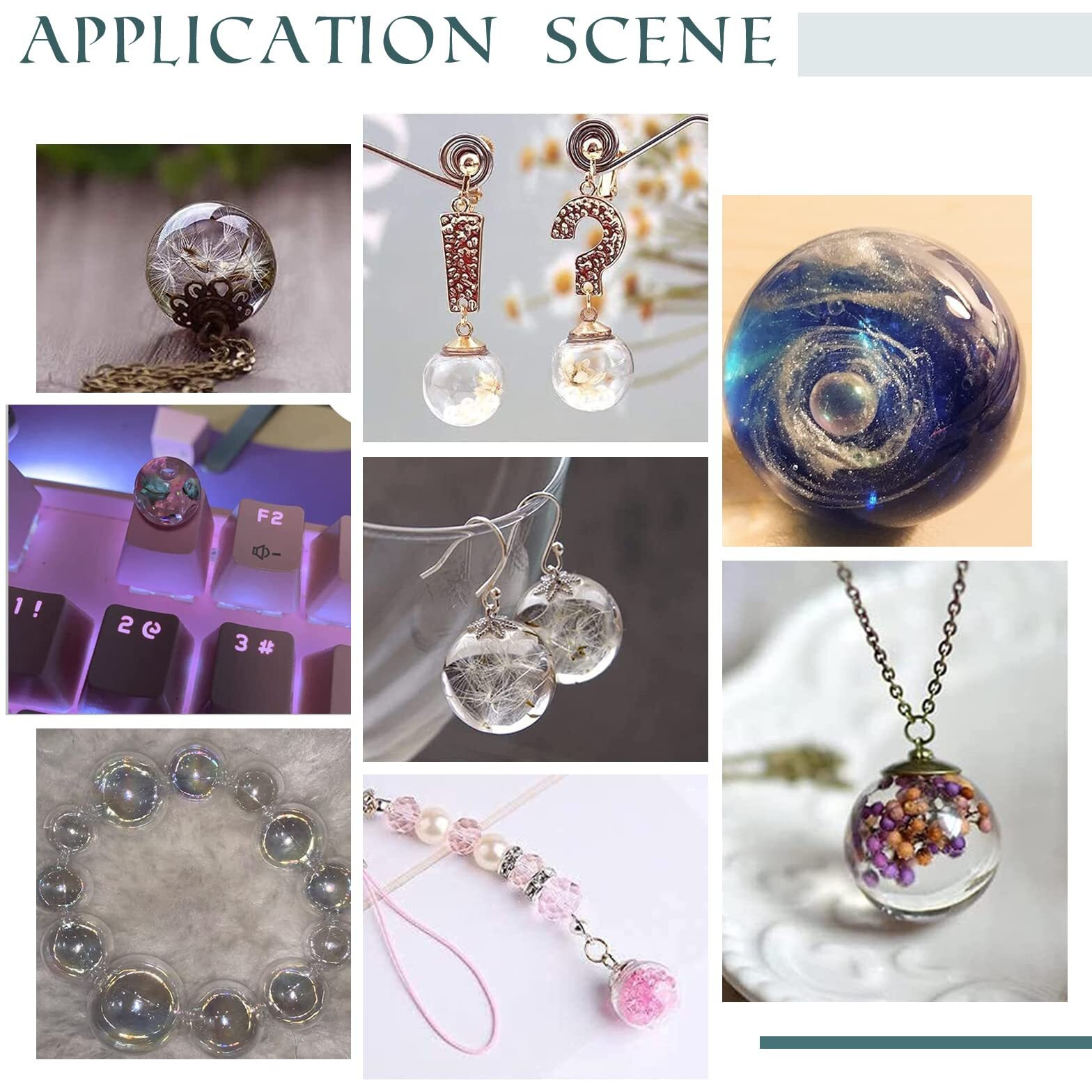 Ph Pandahall 30Pcs Mini Glass Globe Bottle Globe Hollow Ball Wish Glass Ball Bottle Crystal Glass Dome Cover Blown Glass Beads For Diy Jewelry Pendant Earring Craft Making, 20/25/30Mm