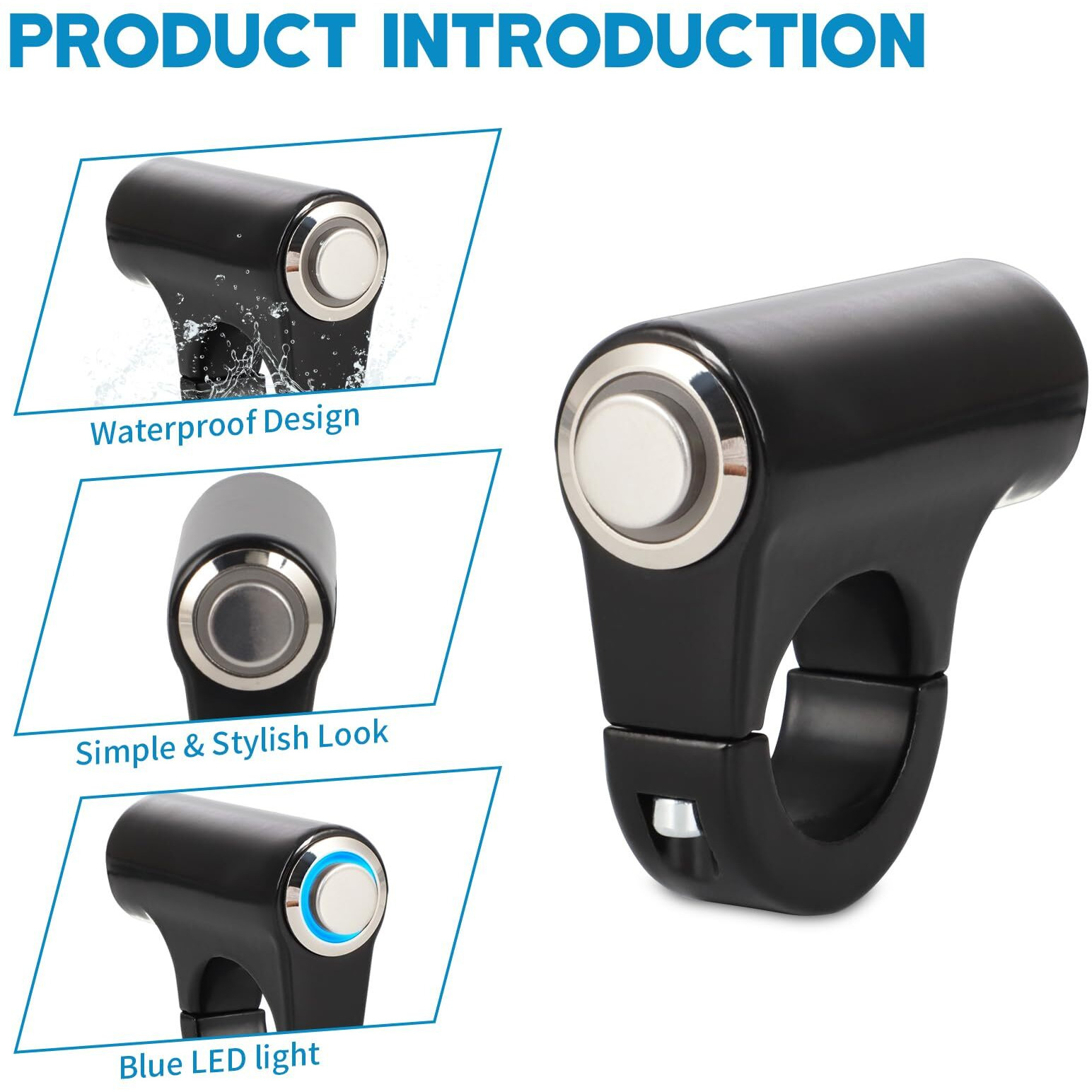 Alpha Rider Headlight Kill Switch Kits For Talaria Sting R Mx4 Plug And Play Help Save Battery With Blue Led Halo And Plugs Headlight On/Off Switch