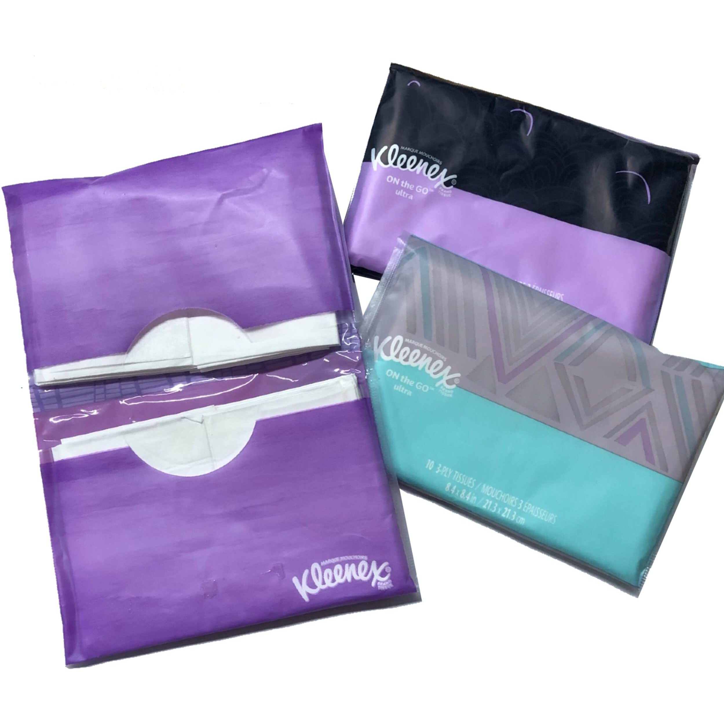 3 Pk Slim Pack Wallet Size (2 Pack)  60 Tissues - Most Elegant Look Of Any Portable Tissue Anywhere
