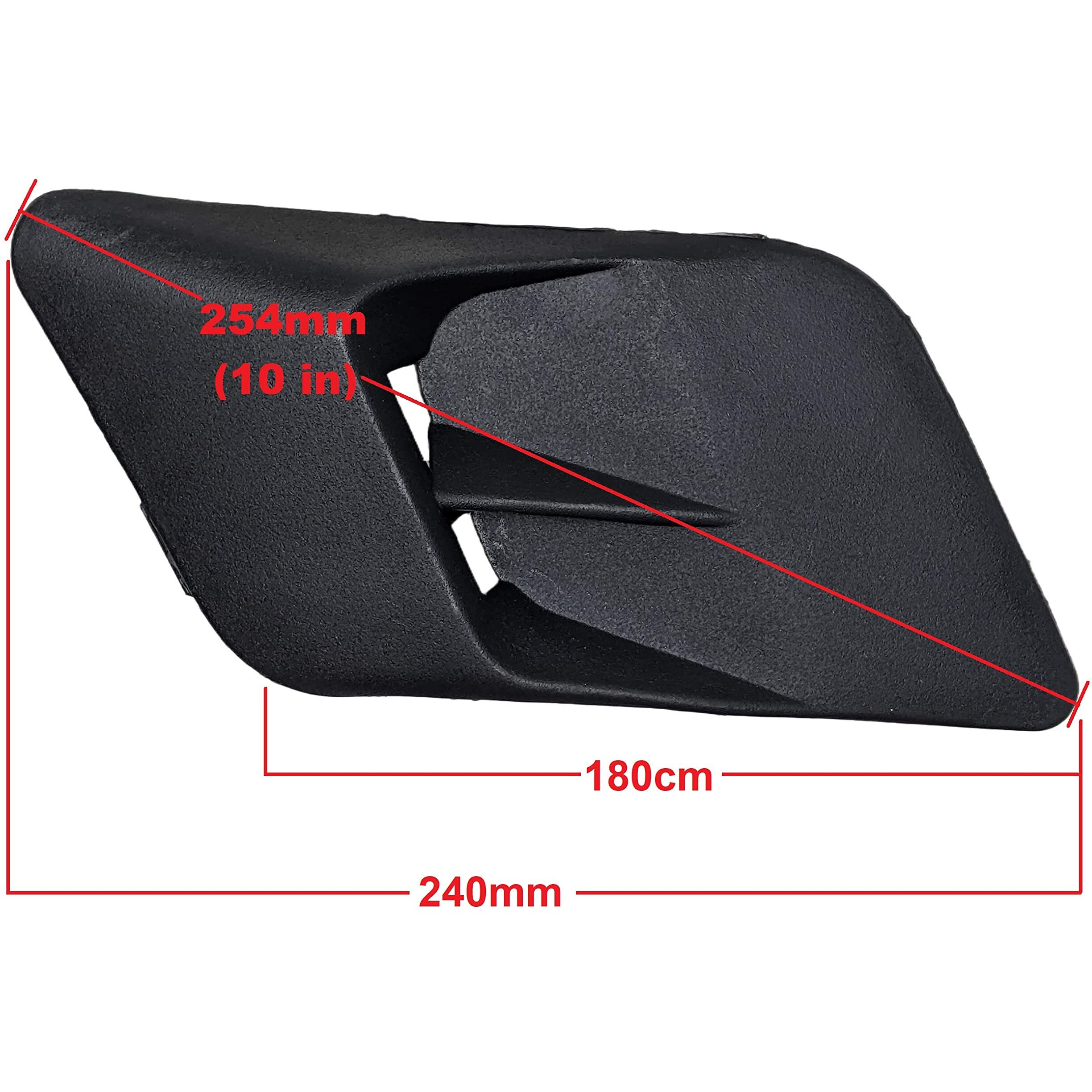 Black Body Plastic Front Side Fender Vent For Taotao Hawk Boulder Vitacci Icebear Rps Trailmaster 110B 50Cc 70Cc 90Cc 110Cc Quad Atv (Version 1)