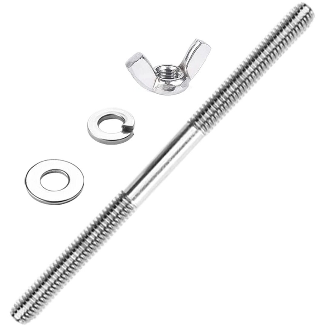 Air Cleaner Stud Kit,Made Of 18-8(304) Stainless Steel,Air Cleaner Mounting Bolt,5 Inch