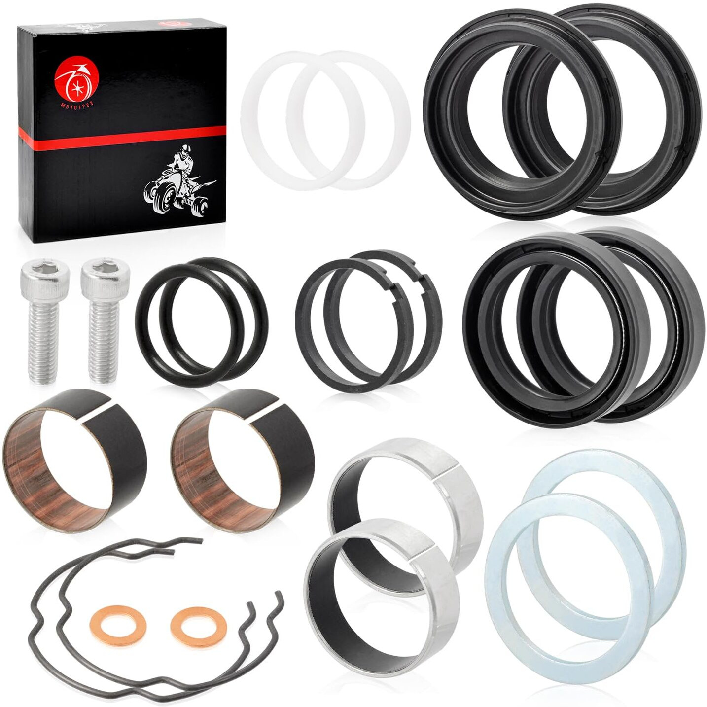39Mm Front Fork Bushing Dust Oil Seals Rebuild Kit For Sportster 883 1200 Xl883 Xl1200 1990-2013 Fxd Dyna 1991-2005