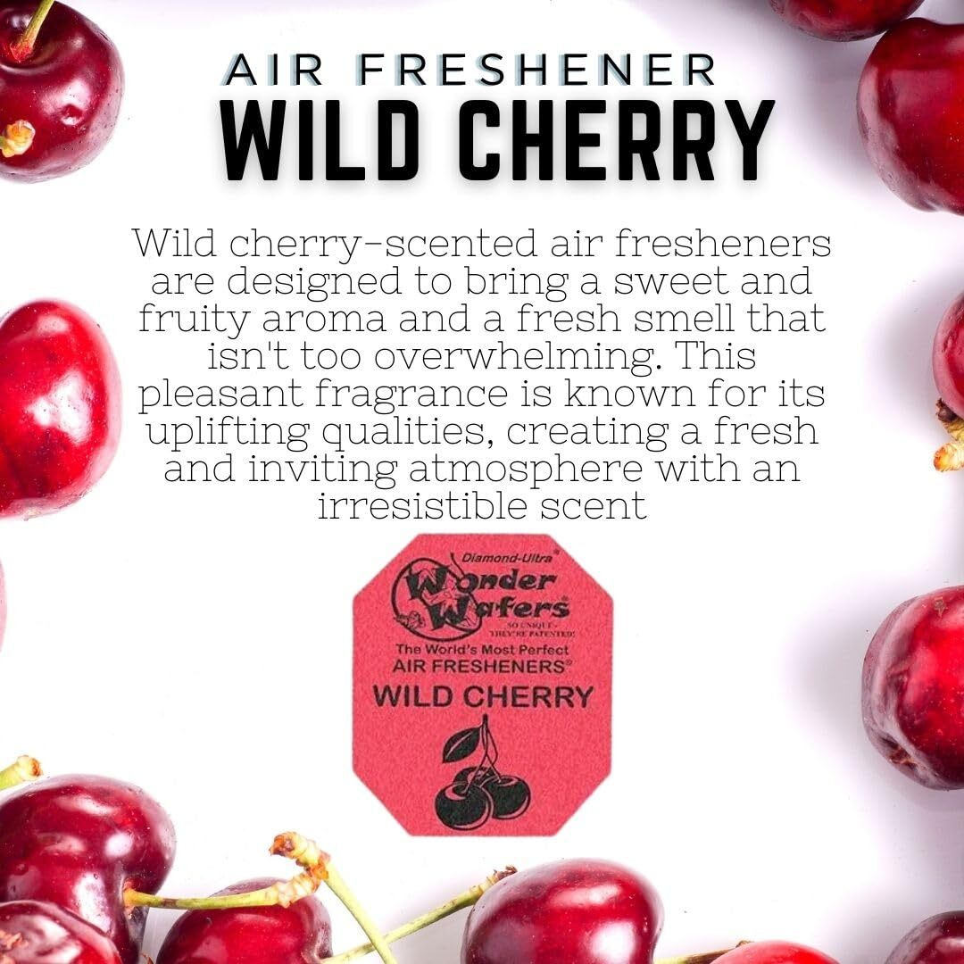 Wonder Wafers 250 Count Unwrapped Automobile Professional Use Air Fresheners Car And Truck Detail (Wild Cherry)