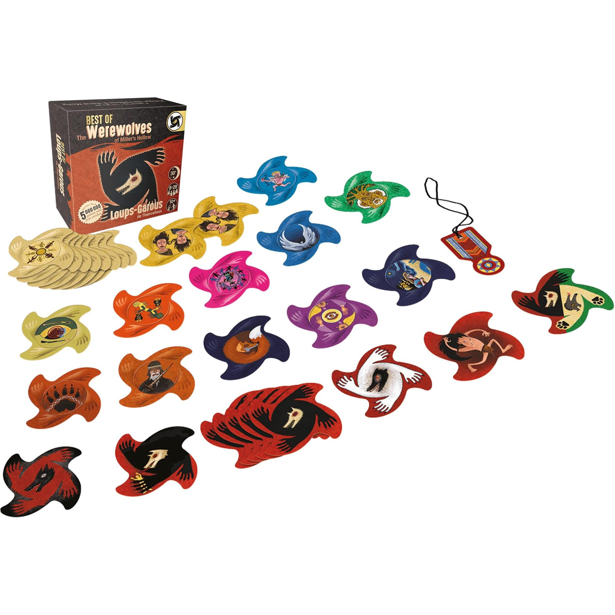 Zygomatic Best Of The Werewolves Of Miller's Hollow Party Game Box Set - Ultimate Character Collection Bluffing & Deduction Game For Kids And Adults, Ages 10+, 8-28 Players, 30 Min Playtime, Made